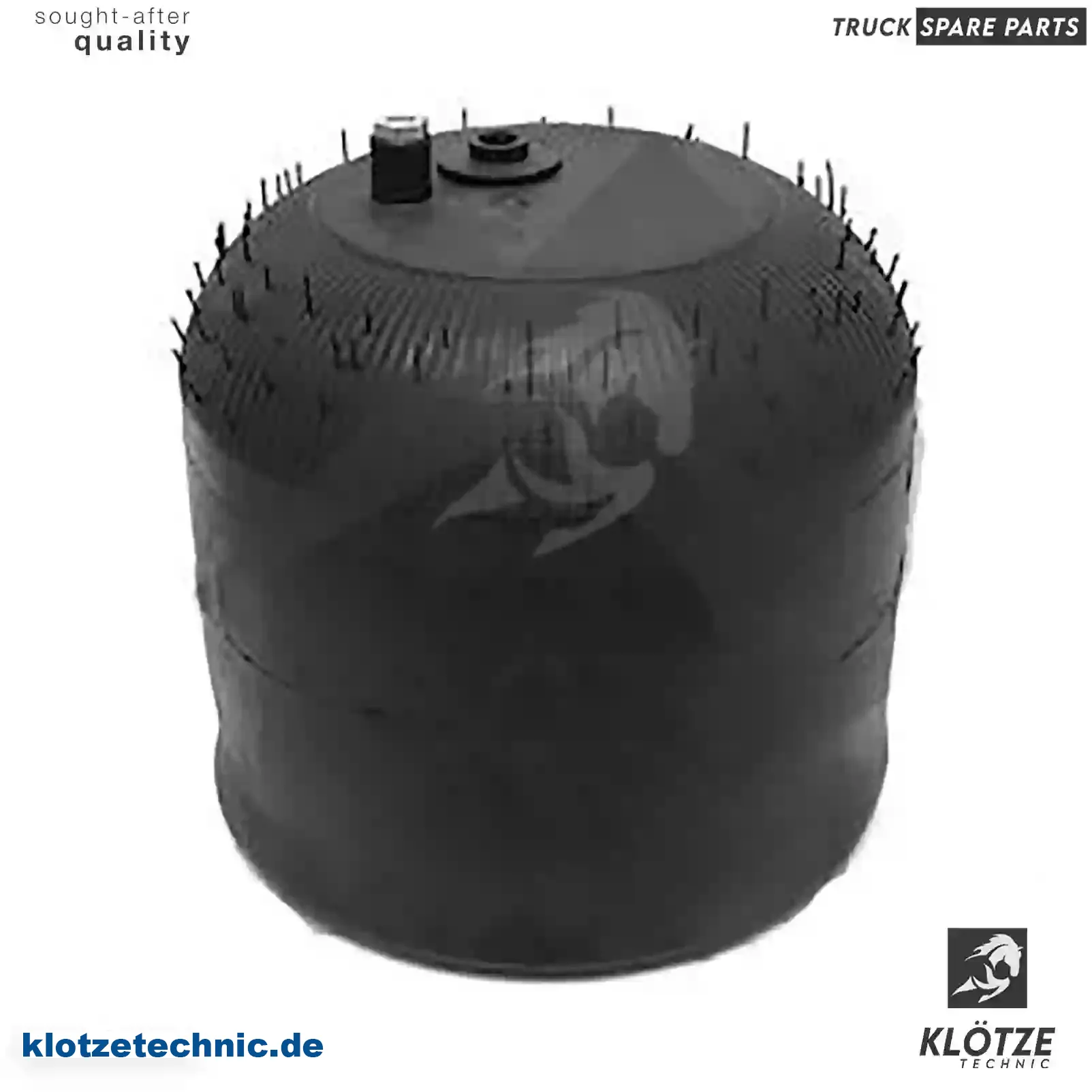 Air spring, with steel piston, 9423201921, 9423202721, 9423207321 || Klötze Technic