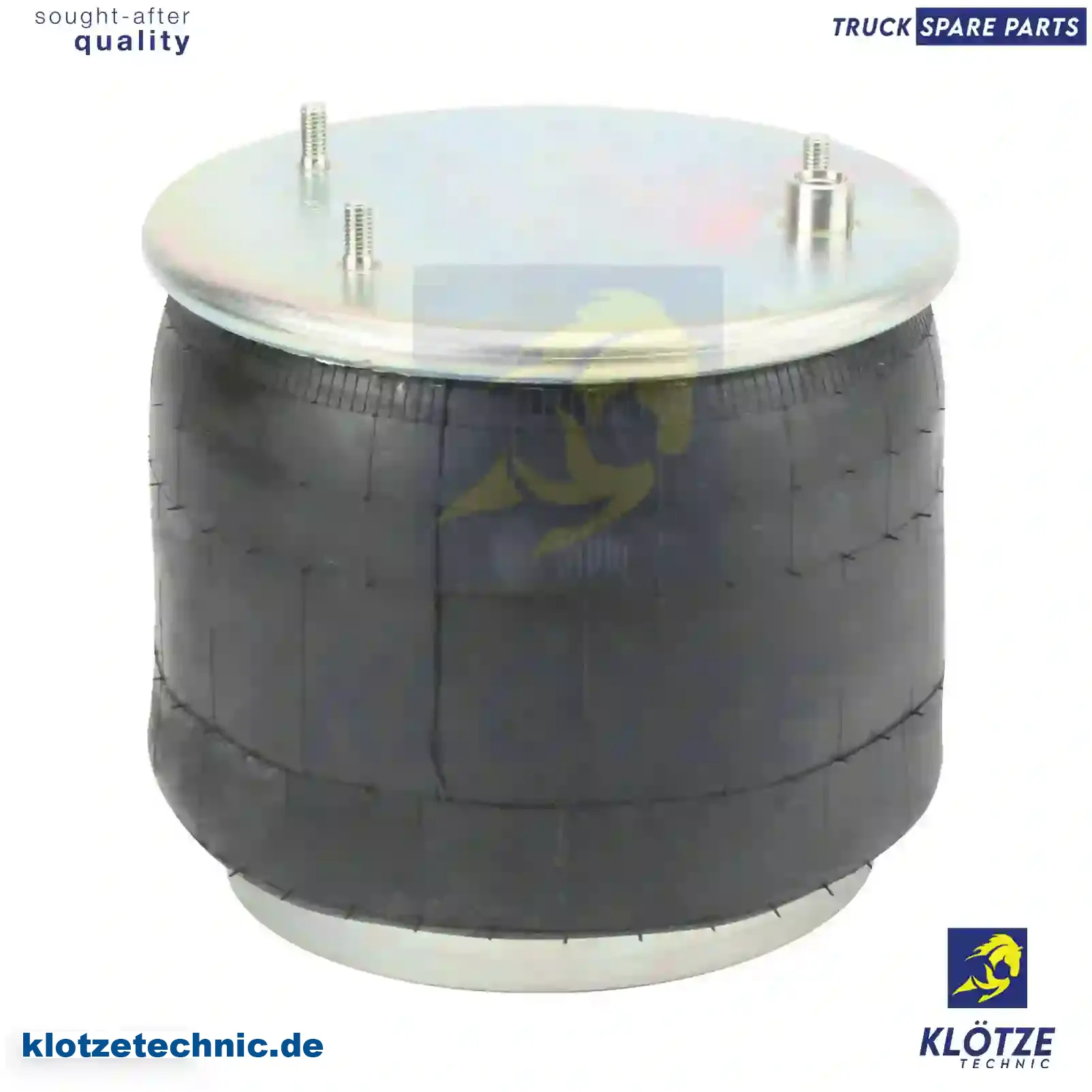 Air spring, with steel piston, 1266381, 1697679, ZG40780-0008 || Klötze Technic