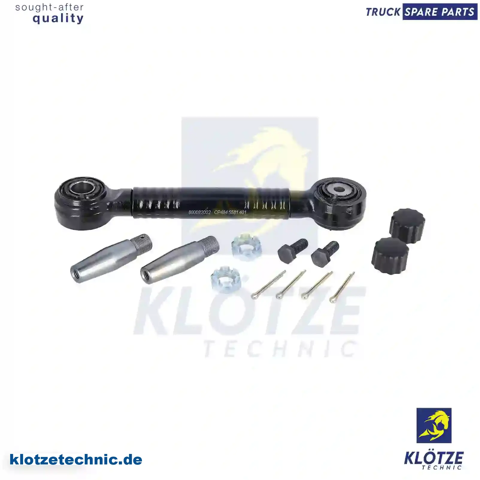 Connecting rod, stabilizer, complete, 2255107S, 2427569 || Klötze Technic