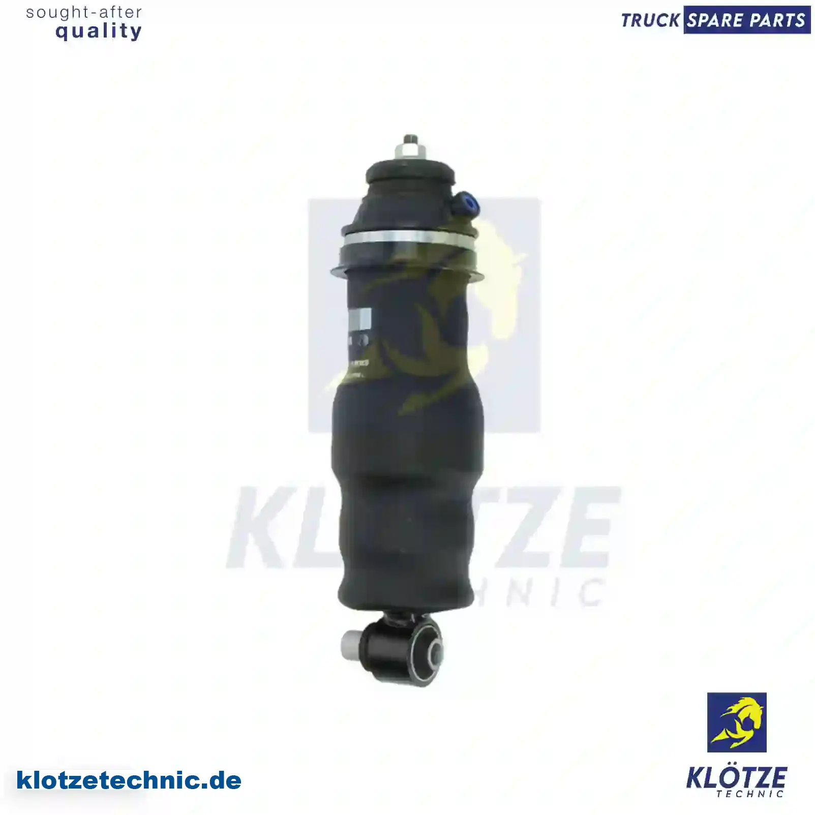 Cabin shock absorber, with air bellow, 7421430899, 21170611, 22040662, || Klötze Technic