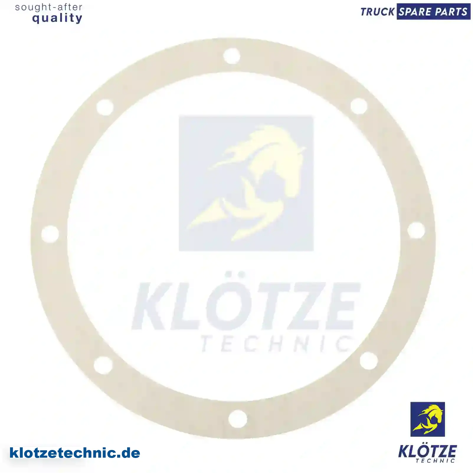 Gasket, hub cover, 1585824, 1620742, ZG30033-0008 || Klötze Technic