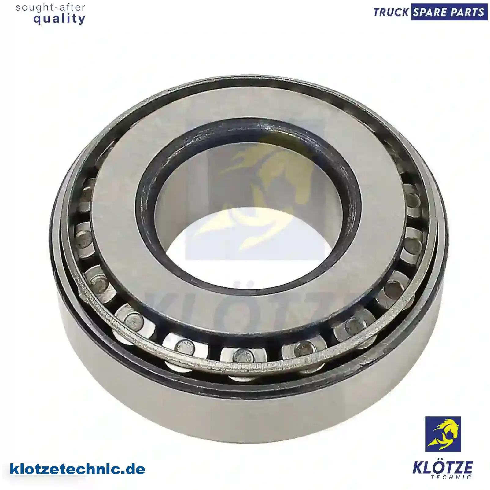 Tapered roller bearing, 8124026, 291525251, 1487681, 4746603, 5135673AA, 1496374, 9413166, 9413168, 01905023, 07162215, 42471125, 607180, 082127141A, 0009816005, 0019806902, 0019810005, 0059812405, 0059812505, 183405, 7183405, 291525251, 7169273 || Klötze Technic