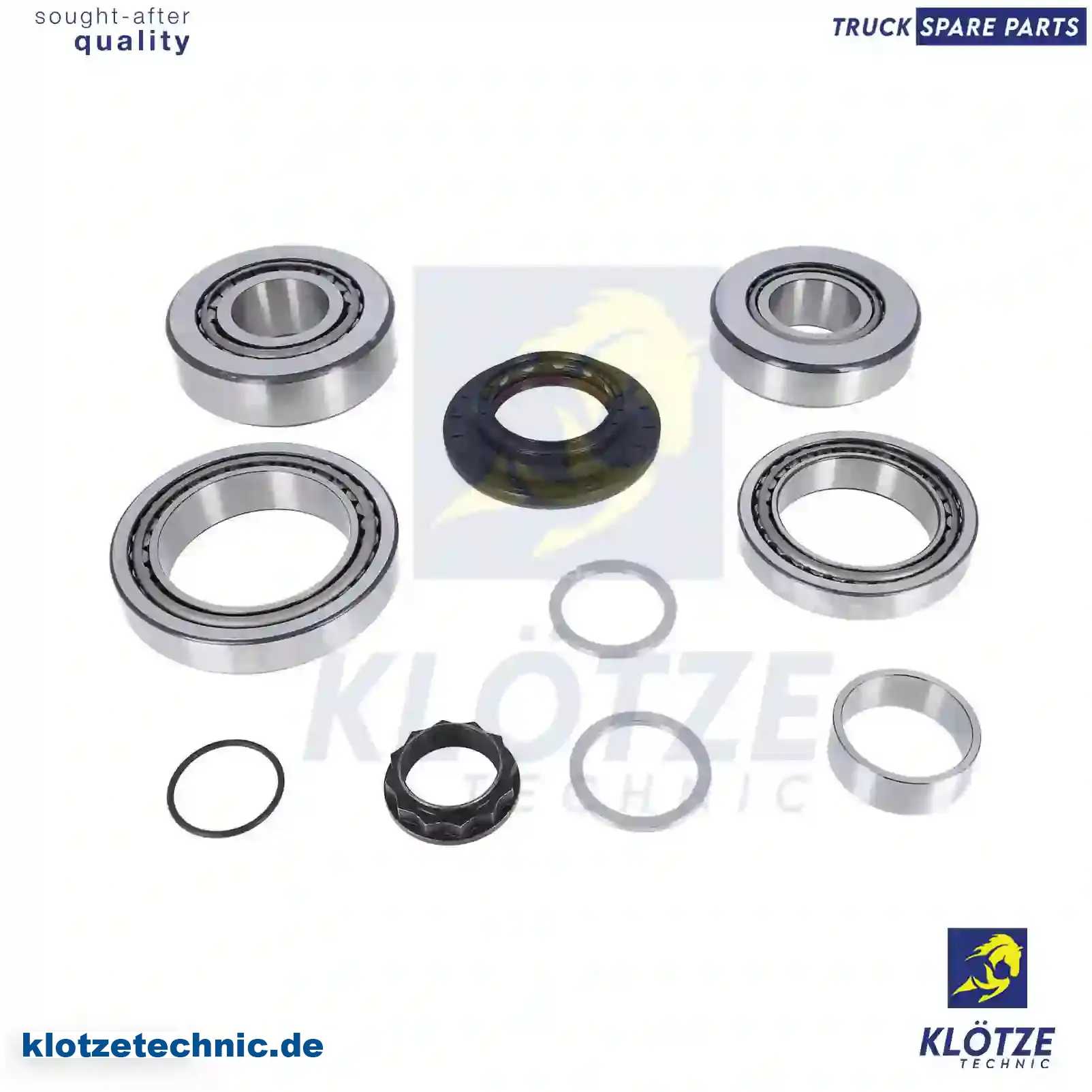 Bearing kit, with seal ring, differential, 0019816405S1, 0019817205S1, 0029814605S1, 0049817405S1, 0069810405S1, 0069815505S1, 0149812005S1, 0149812105S1, 0149814405S1, 0149814905S1, 0149815005S1, 0149815405S1, 0149815005, 0179817905S1, 0219978547S1, 0239977947S1 || Klötze Technic