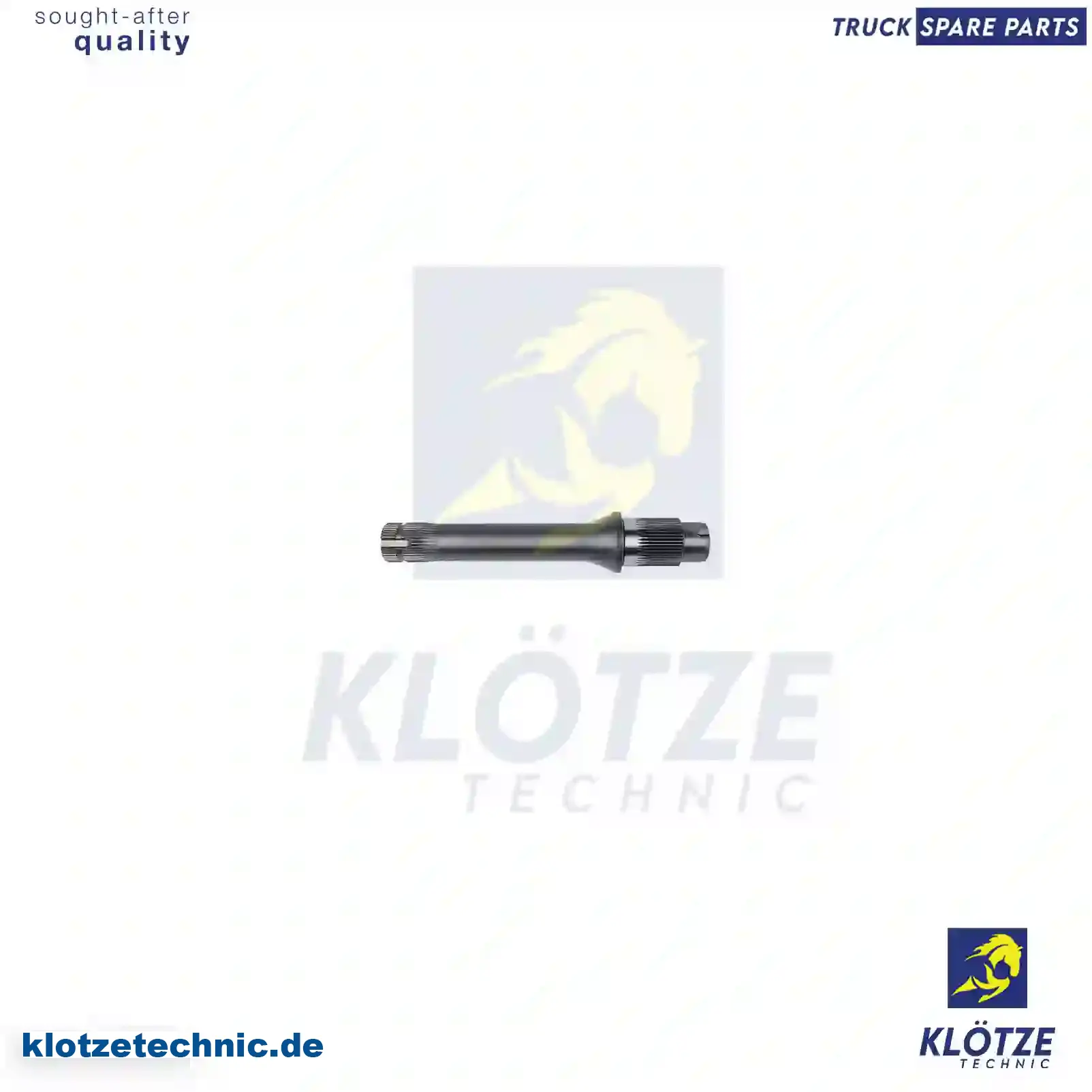 Output shaft, 5010319216 || Klötze Technic