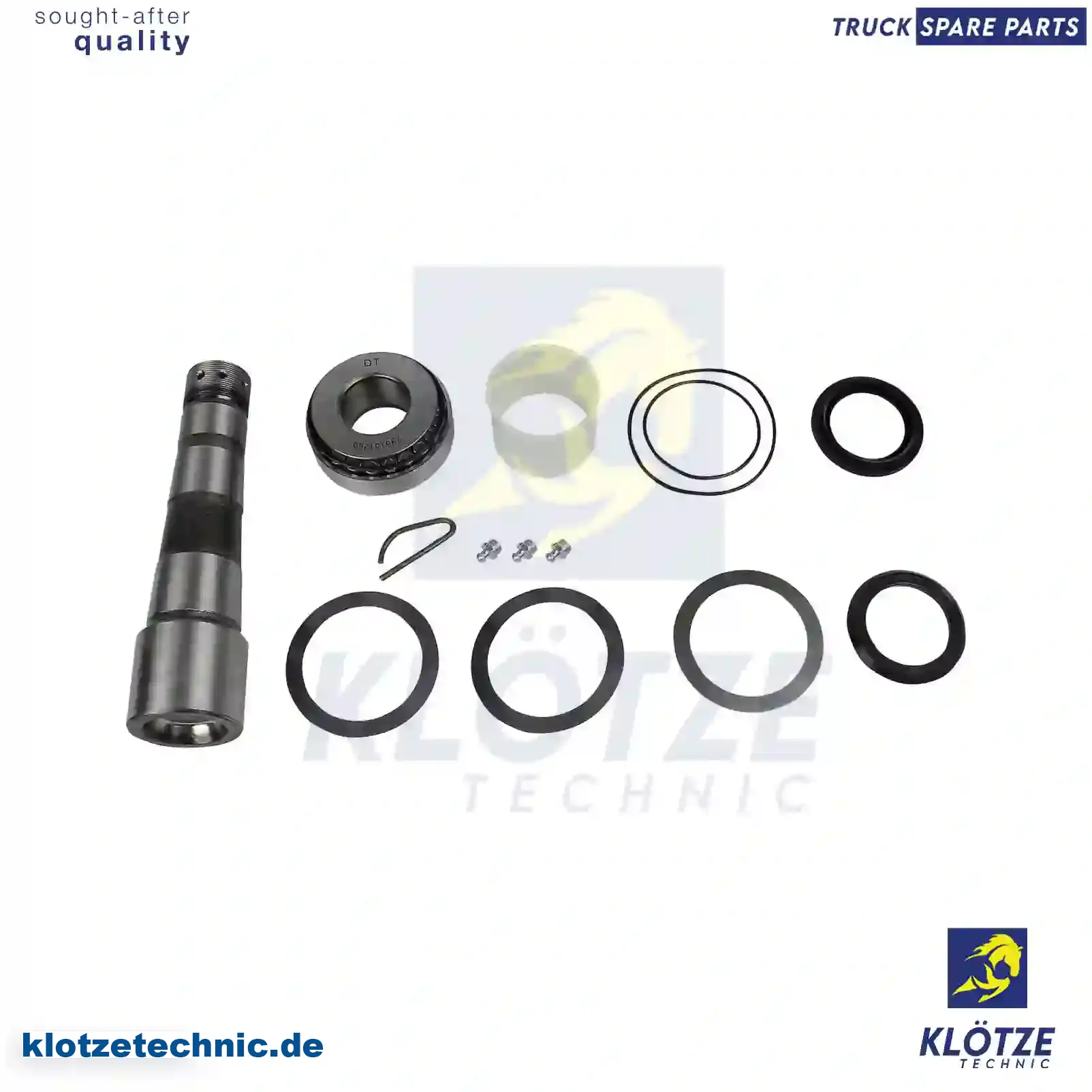 King pin kit, with bearing, 3093731S, ZG41296-0008, , || Klötze Technic