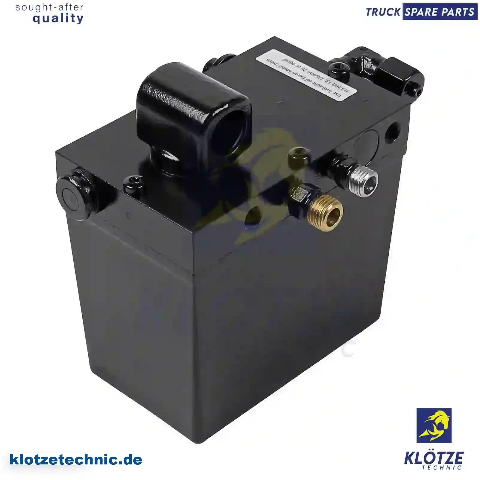 Cabin tilt pump, 1315942, 1315942A, 1315942R,  1315942, 1315942A, 1315942R || Klötze Technic