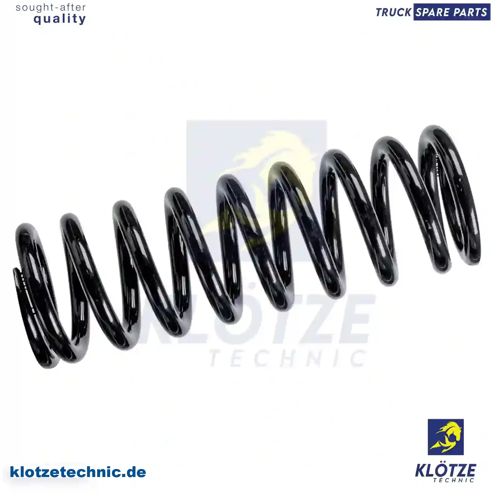 Spring, cabin shock absorber, 7408158197, 1629766, 8158197, ZG41666-0008 || Klötze Technic