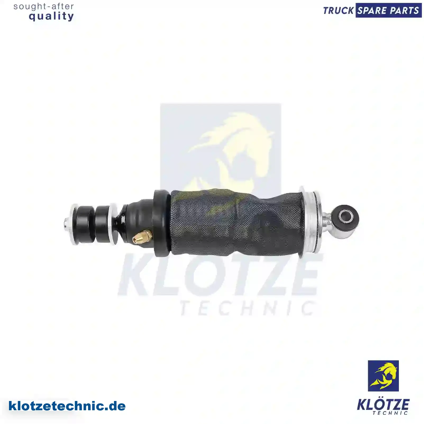 Cabin shock absorber, with air bellow, 81417226048, 81417226051, , , , || Klötze Technic