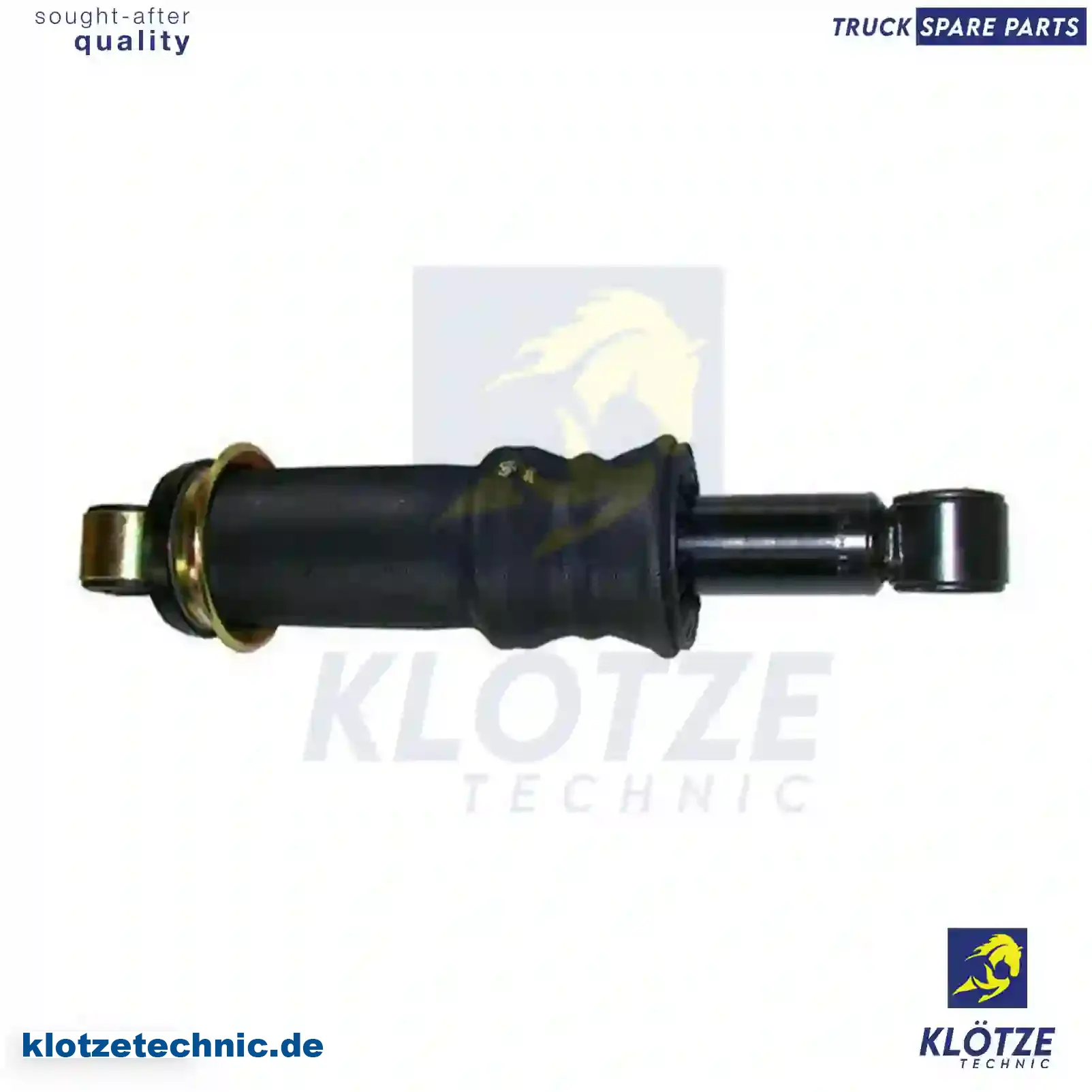 Cabin shock absorber, with air bellow, 1075076, 1075077, 1629725, , || Klötze Technic