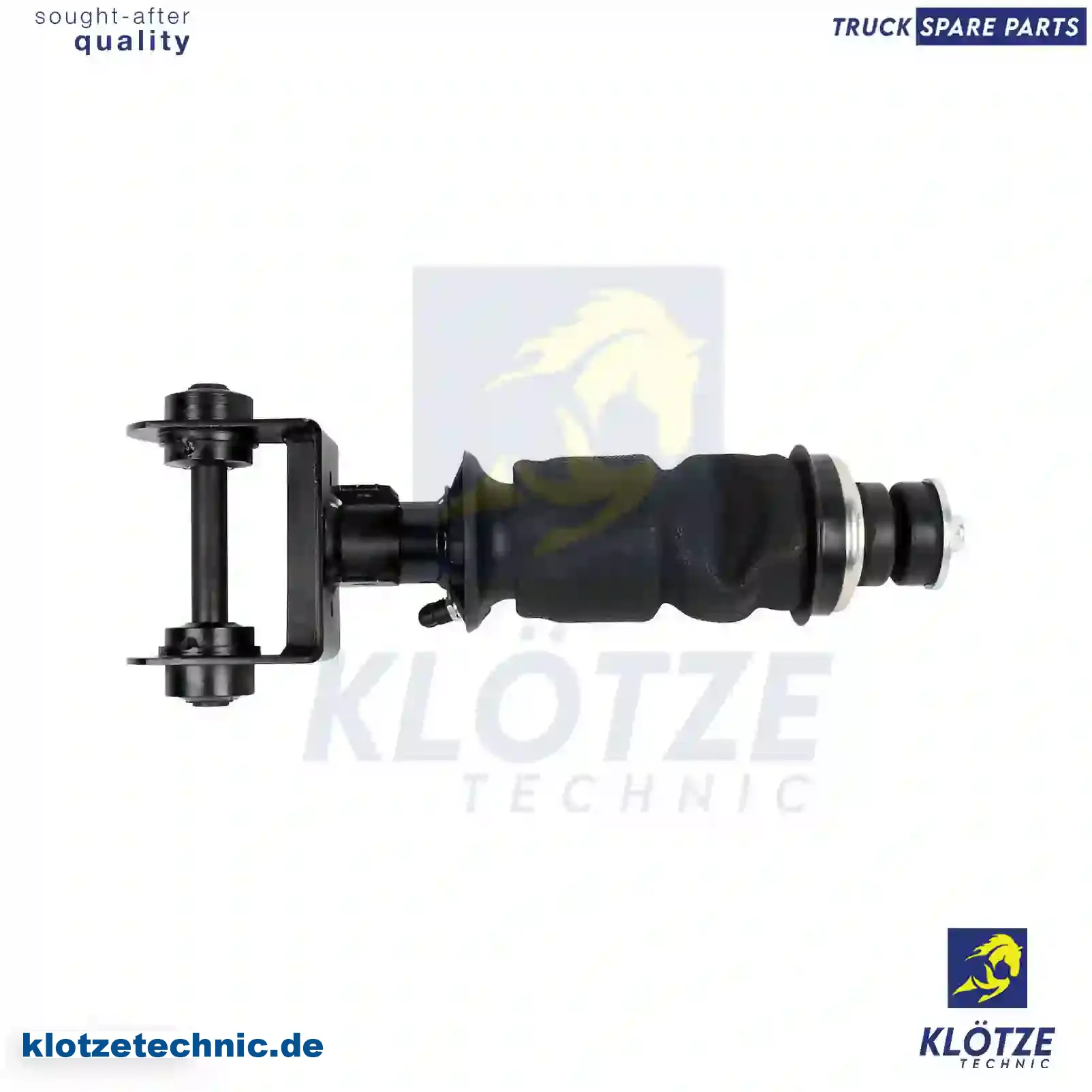 Cabin shock absorber, with air bellow, 5010552241, 7420898055, 7482052893, 20591650, 82052893, ZG41221-0008 || Klötze Technic