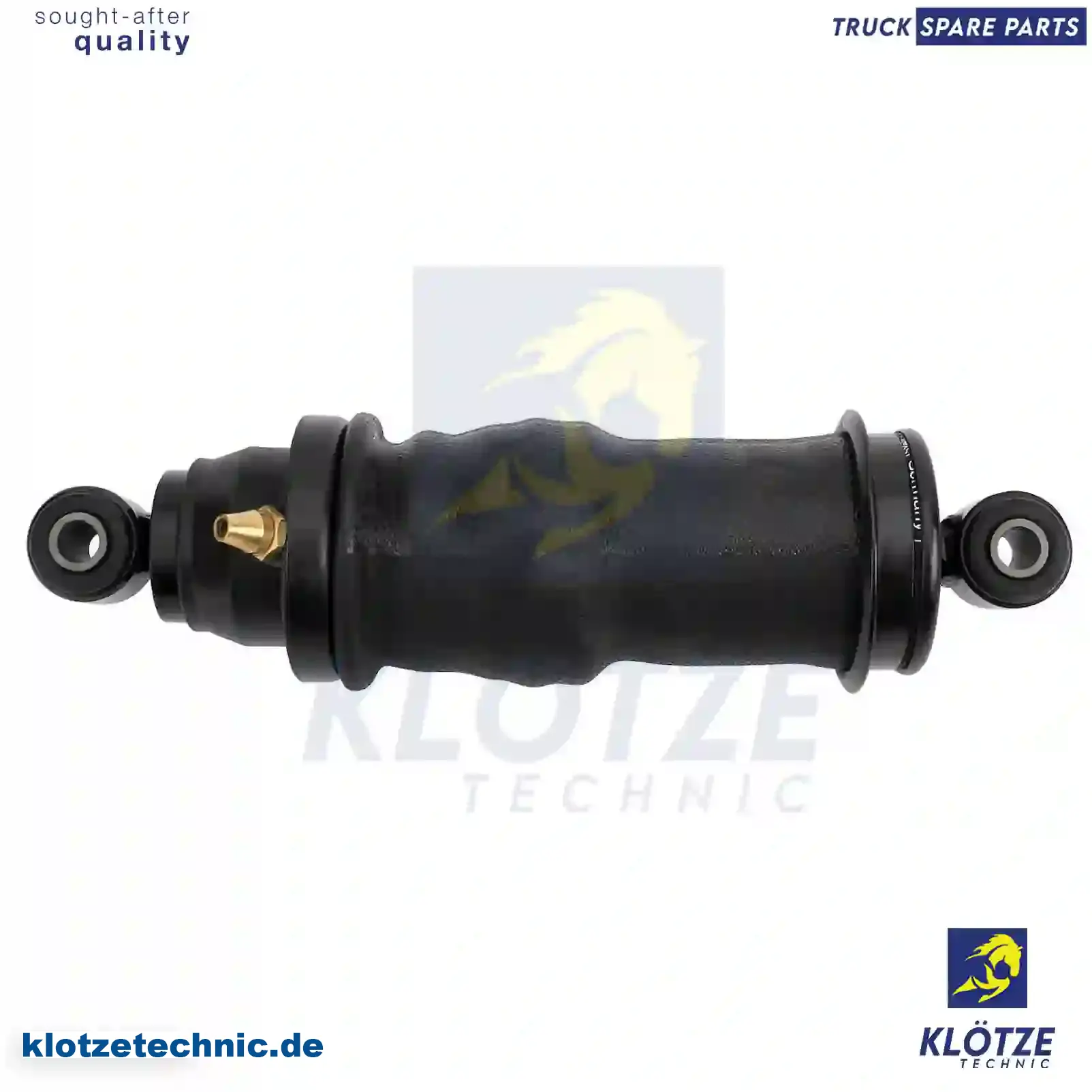 Cabin shock absorber, with air bellow, 9428900219, 9428906019, 9438903919 || Klötze Technic