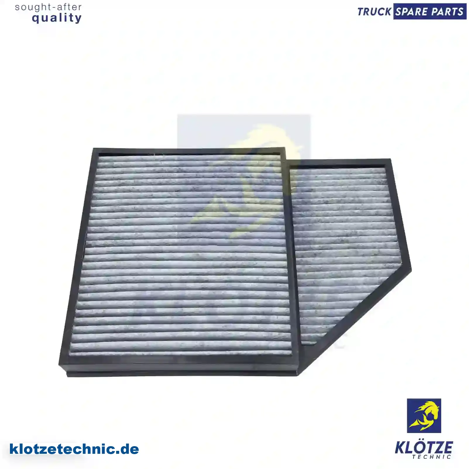 Cabin air filter, activated carbon, 9608300418, 9608300618, ZG60264-0008 || Klötze Technic