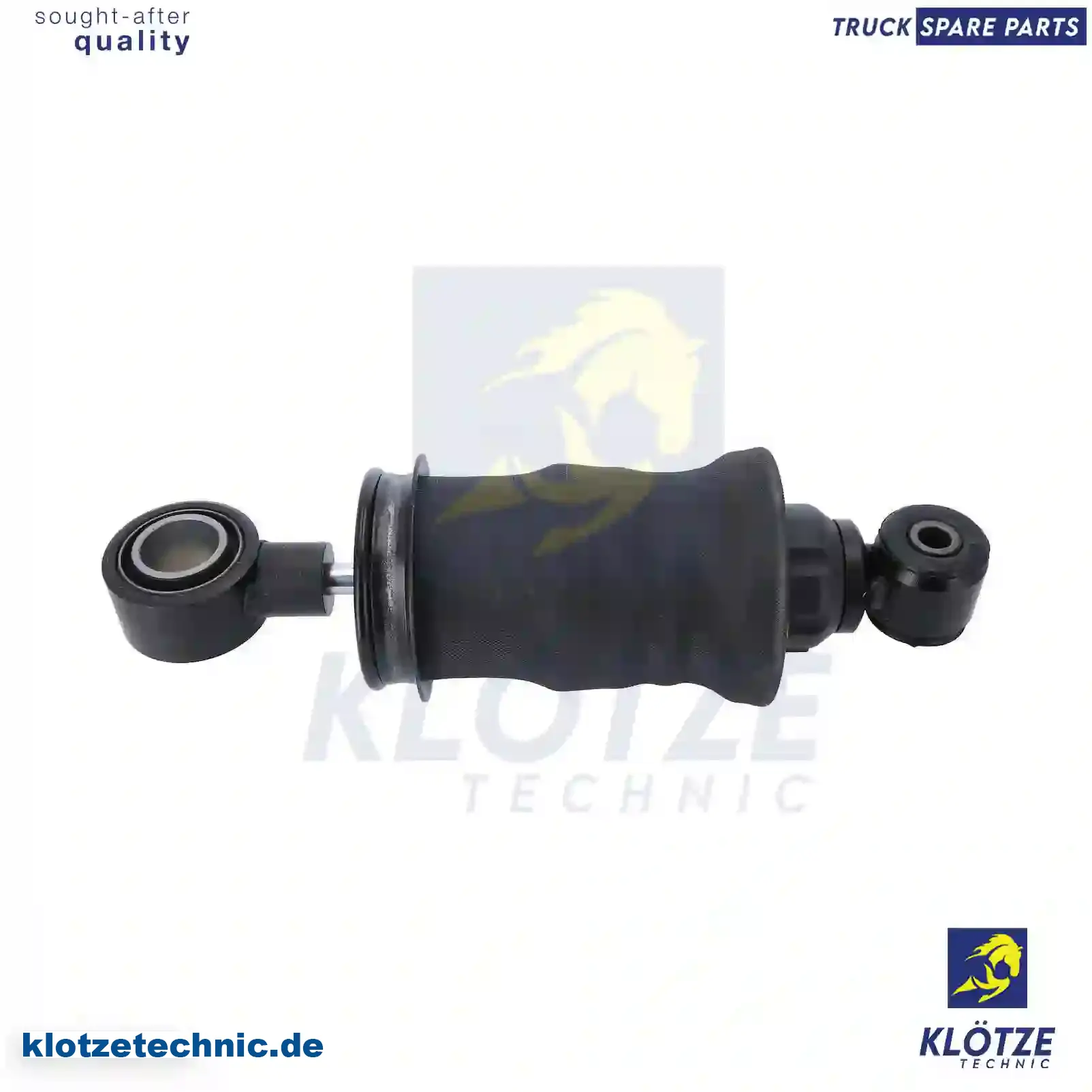 Cabin shock absorber, with air bellow, 9603109755 || Klötze Technic