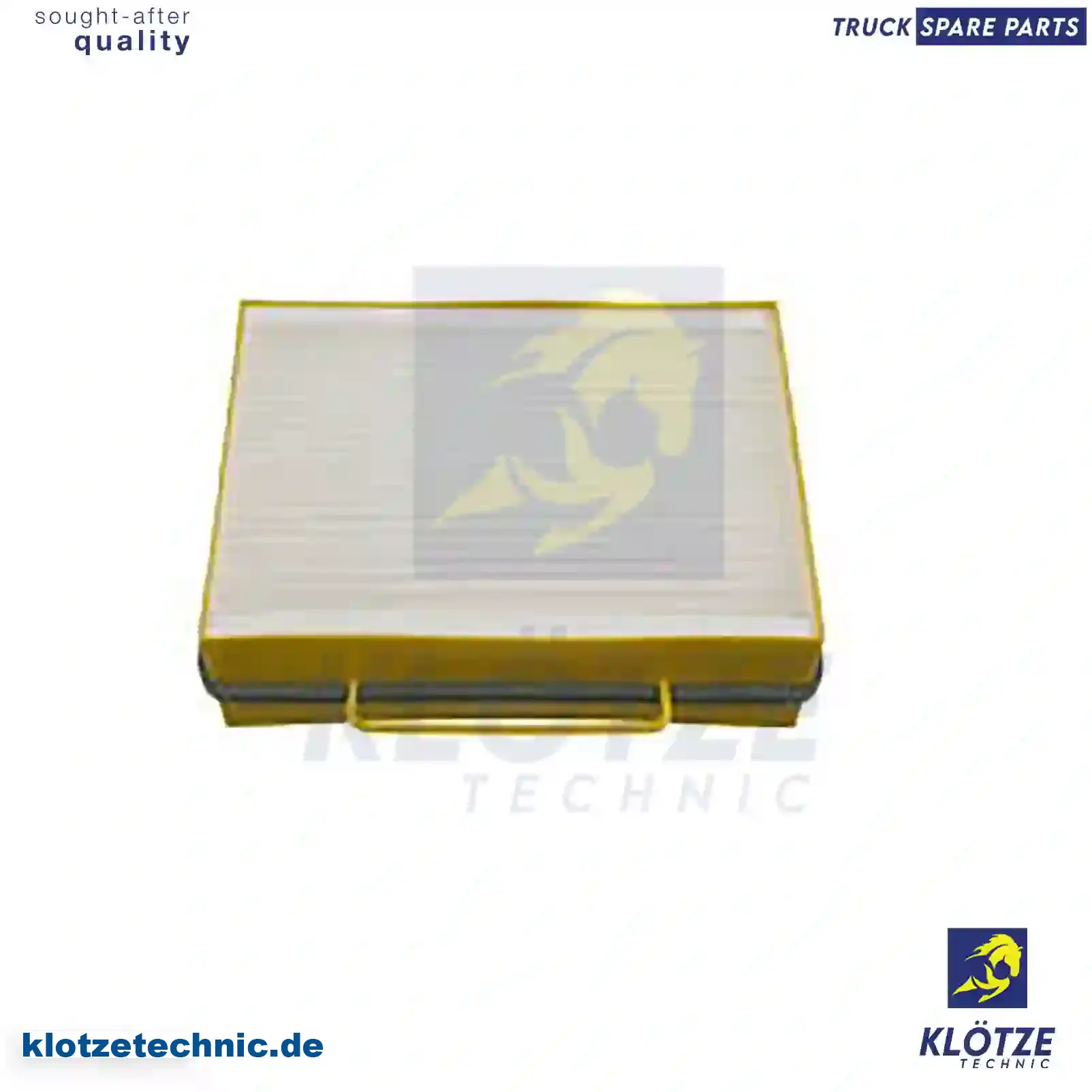 Cabin air filter, 5021185573, 1139952, 1326181, 1379952, 1420197, 1913503, ZG60228-0008 || Klötze Technic