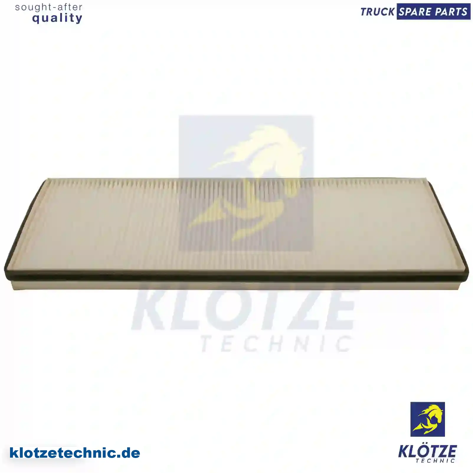 Cabin air filter, 1322259, 1323255, 1659691, 1825428, ZG60252-0008 || Klötze Technic