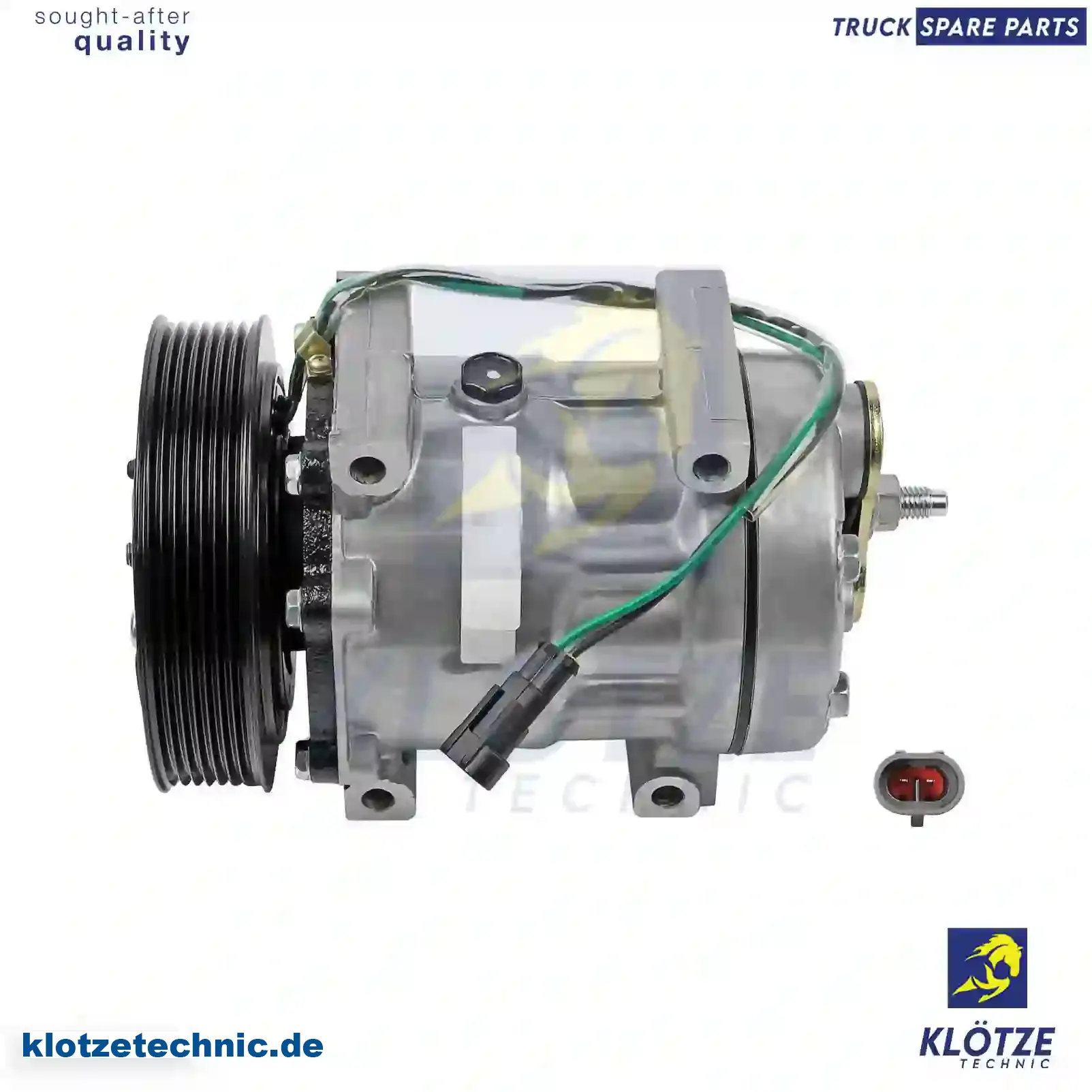 Compressor, air conditioning, oil filled, 1458999, 1641183, 1685170, 1815581, 1864126, 2041760, ZG60401-0008 || Klötze Technic