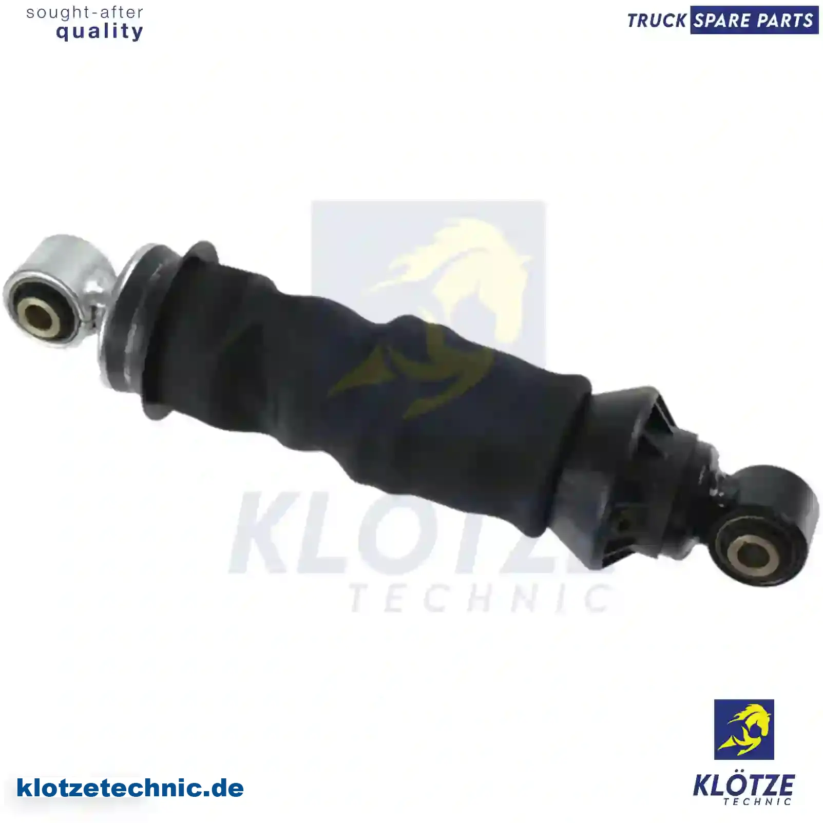 Cabin shock absorber, with air bellow, 5010228908, 5010269674, 5010288908, 5010316783, 5010629398, 20757841, ZG41220-0008 || Klötze Technic