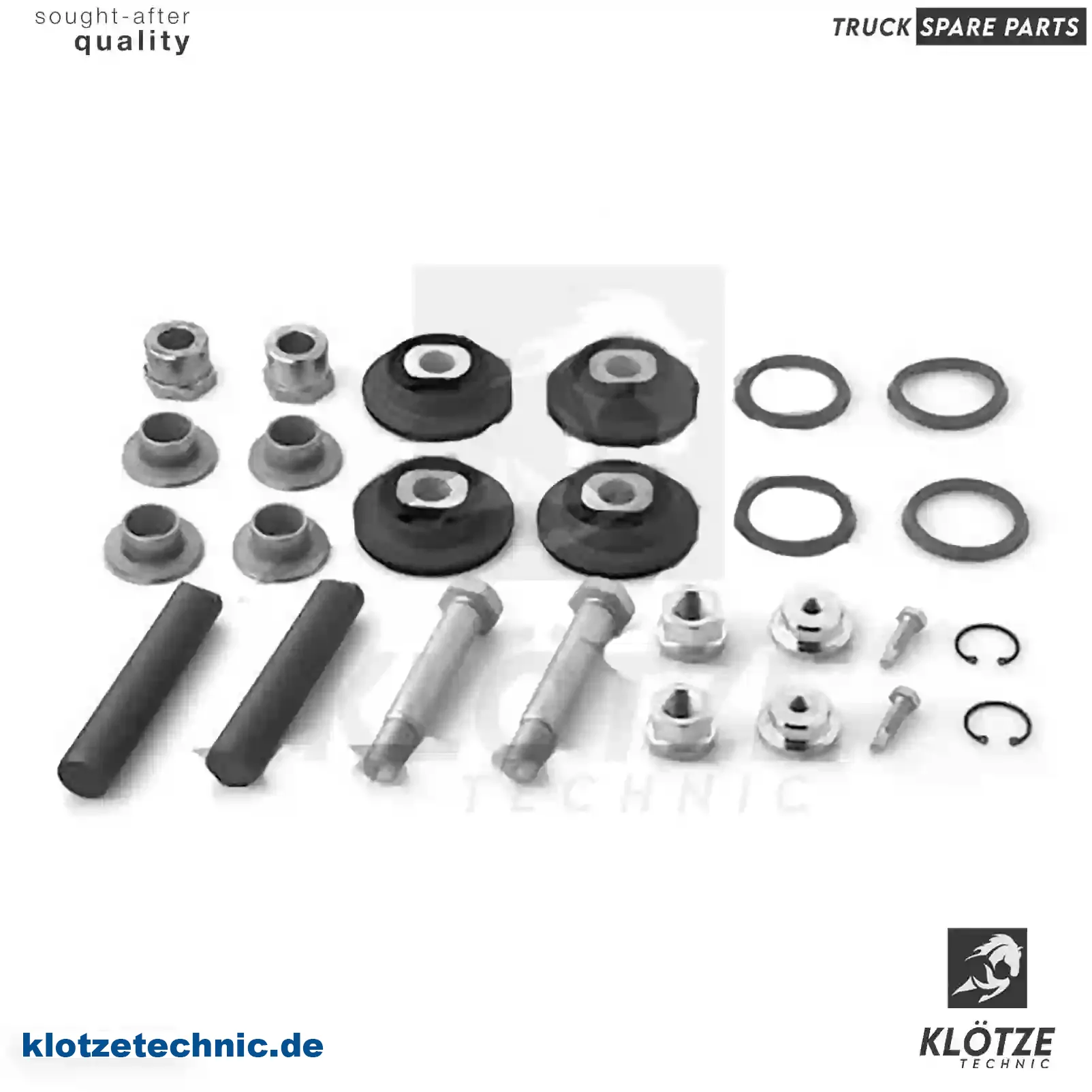 Repair kit, cabin suspension, 0750928S1, 750928S1 || Klötze Technic