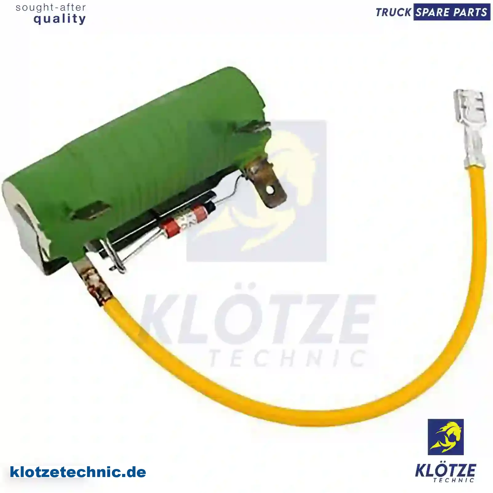 Resistor, interior blower, 5001829117, ZG20810-0008 || Klötze Technic