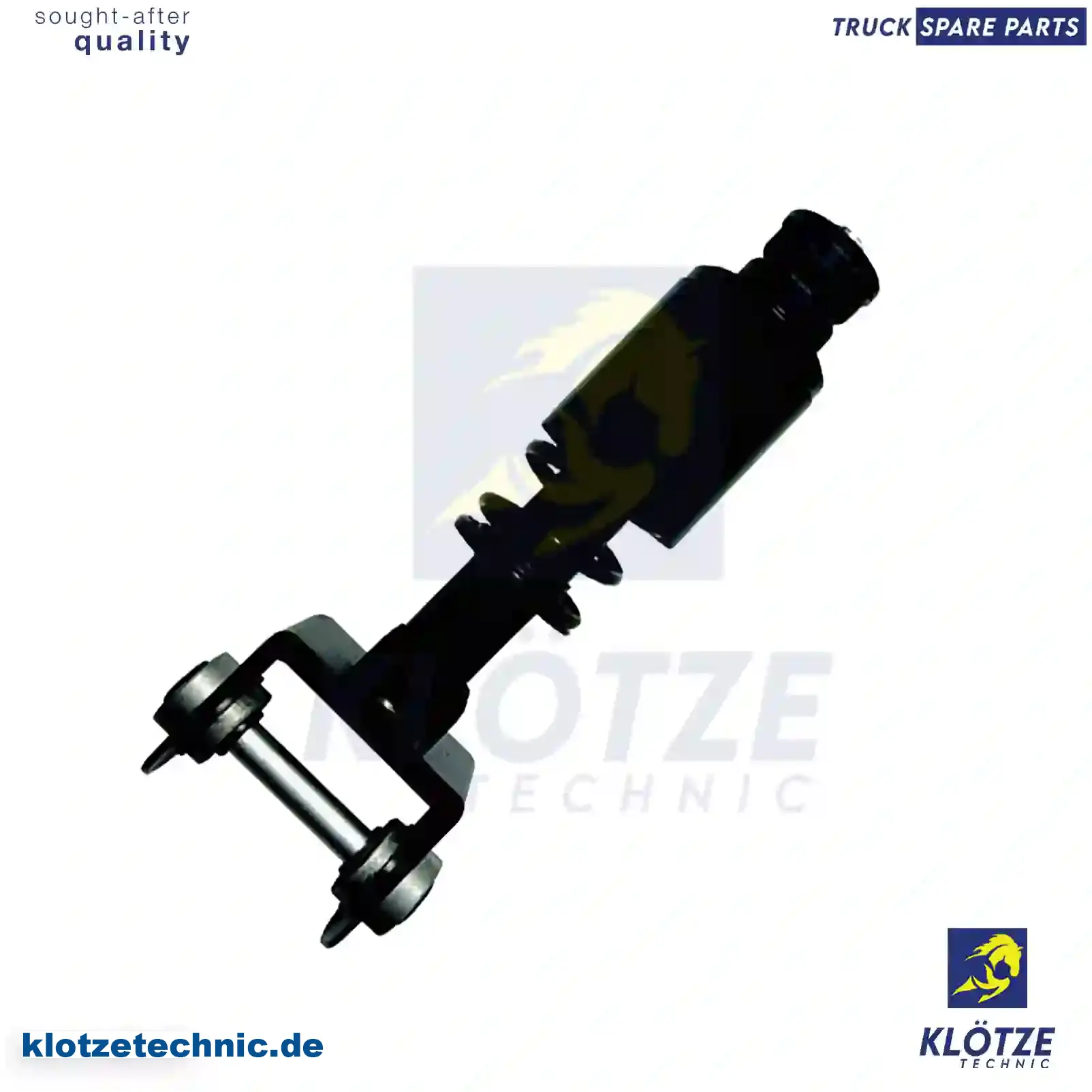 Cabin shock absorber, with spring, 5010532895, 7482052897, 82052897 || Klötze Technic