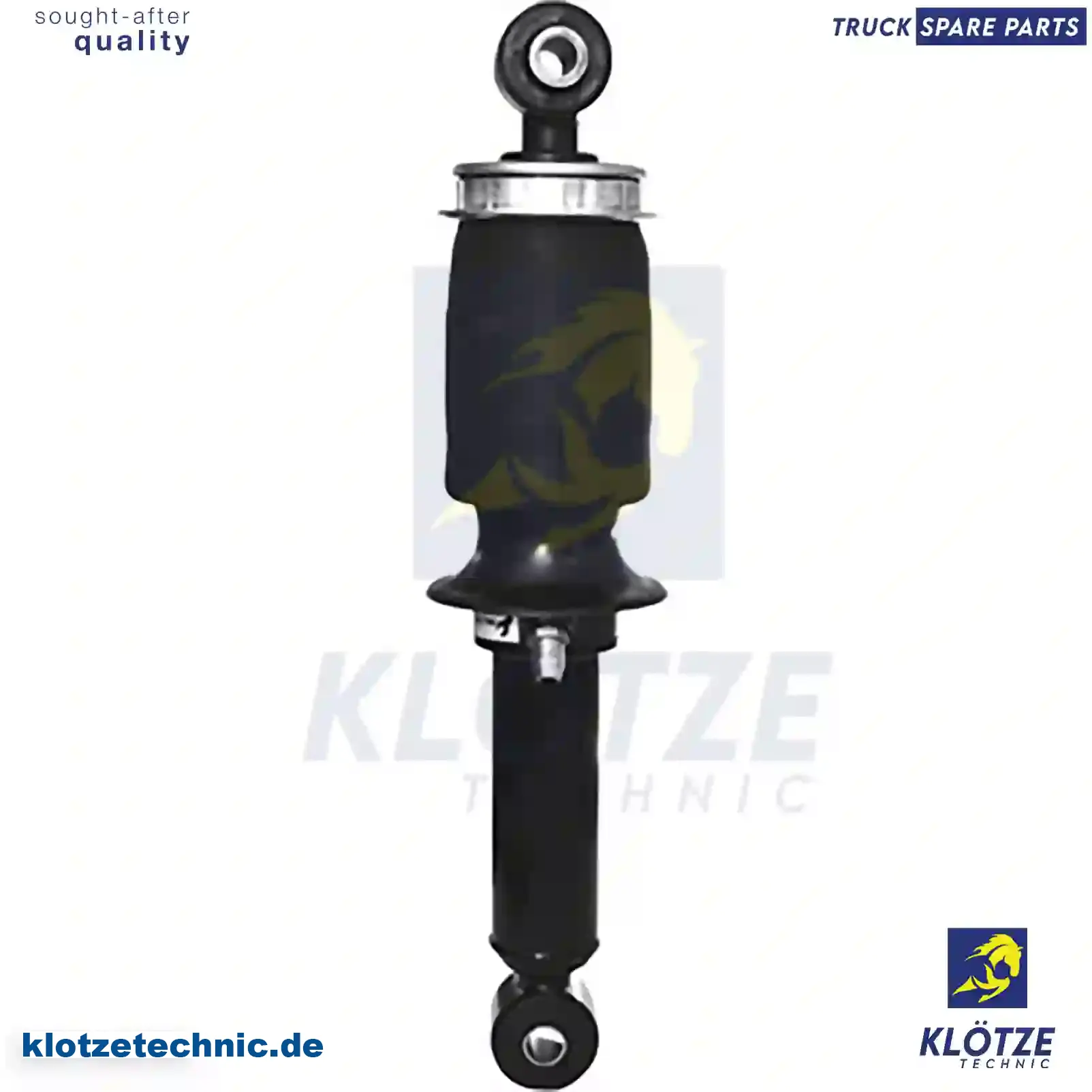 Cabin shock absorber, with air bellow, 504060233, , , || Klötze Technic