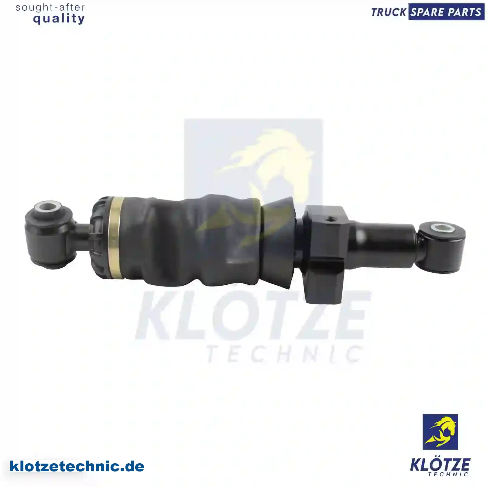 Cabin shock absorber, with air bellow, 41028763, 41028764, 500348793, 500377878, || Klötze Technic