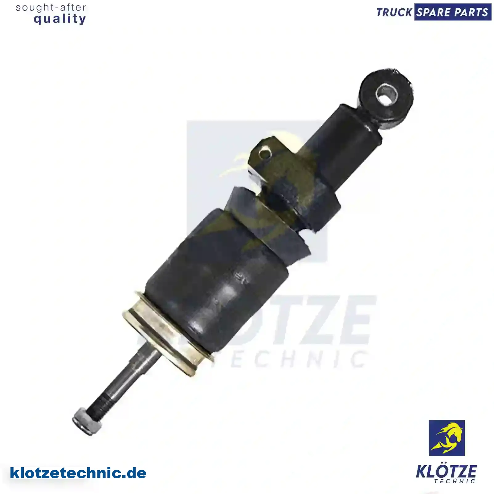 Cabin shock absorber, with air bellow, 500307337, 500307338, 500352808, 500379698, 98472734, 99438514, 99455937 || Klötze Technic