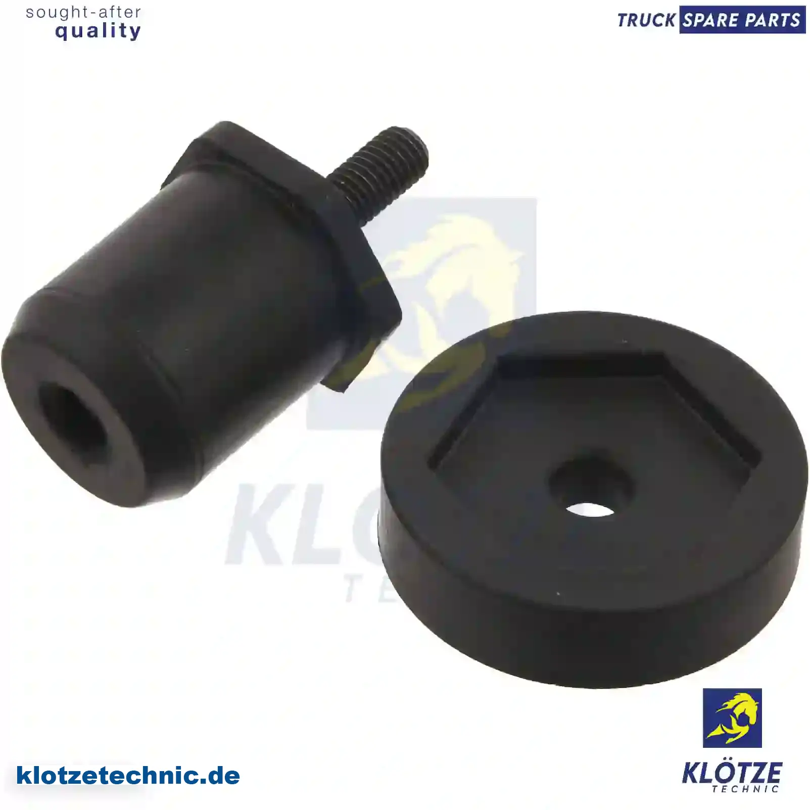 Rubber buffer, complete with plastic cap, 20429148, 21333684, ZG41457-0008 || Klötze Technic