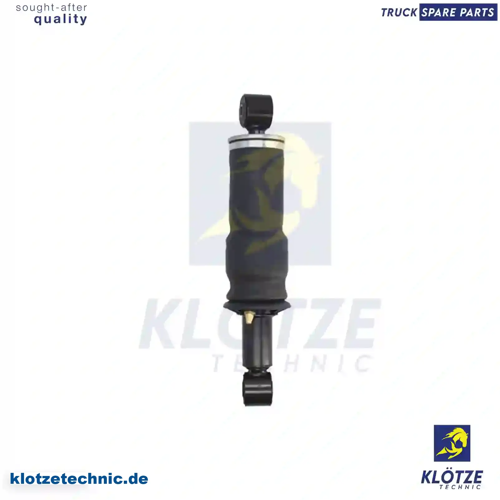 Cabin shock absorber, with air bellow, 20721167, 20889138, 21032337, 21651229, 22144209, 3198850, ZG41214-0008 || Klötze Technic