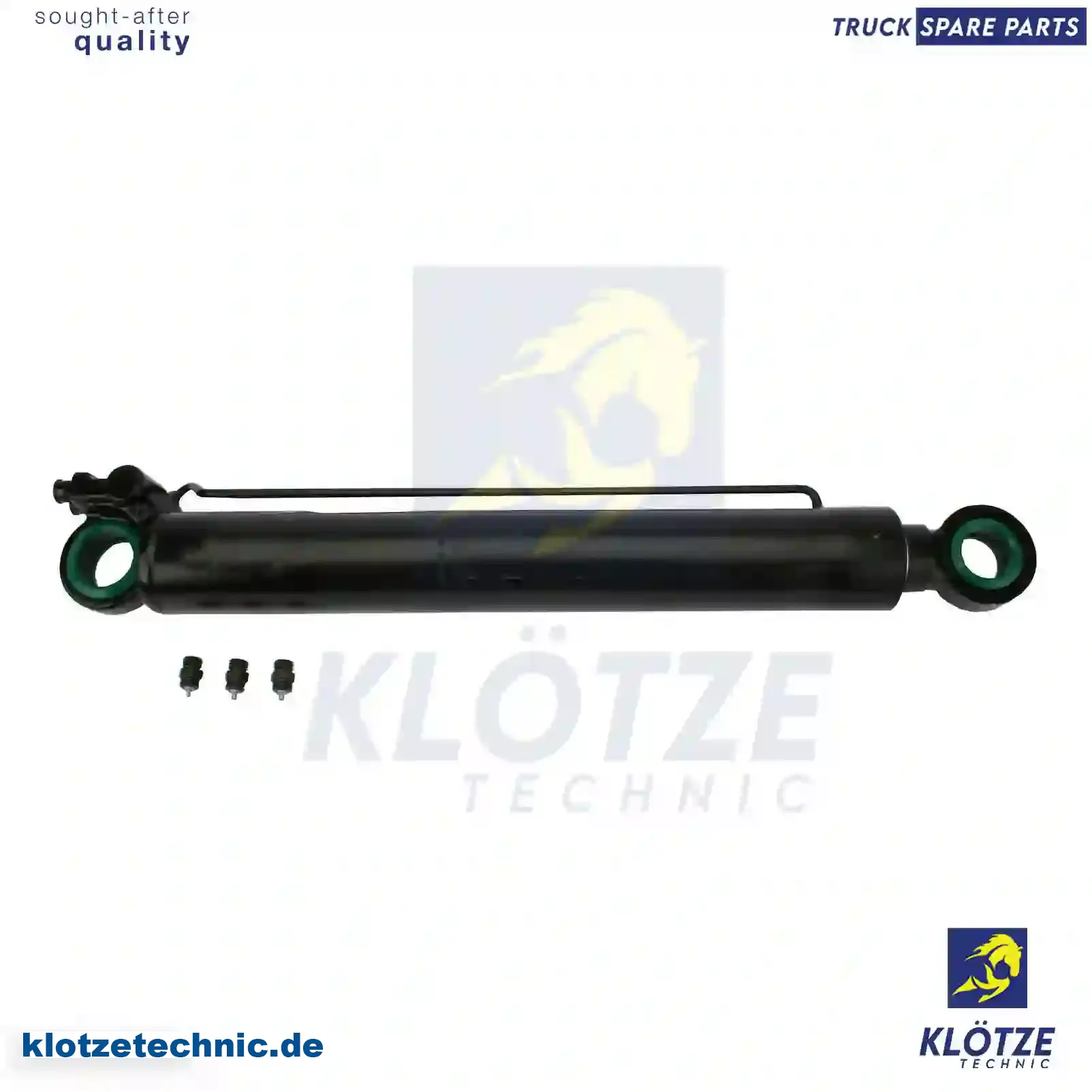 Cabin tilt cylinder, with 3 adapters, 20922305, 3198843, ZG60350-0008, 20922305, 3198843 || Klötze Technic