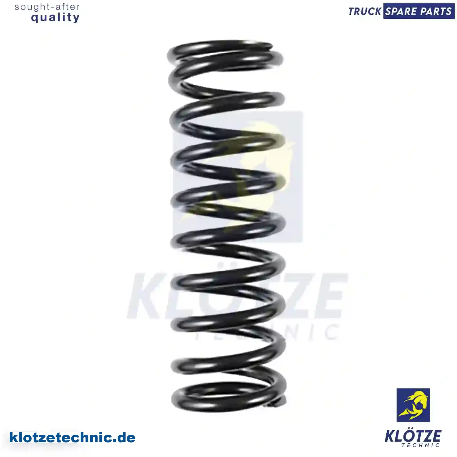 Spring, cabin shock absorber, 1075357 || Klötze Technic