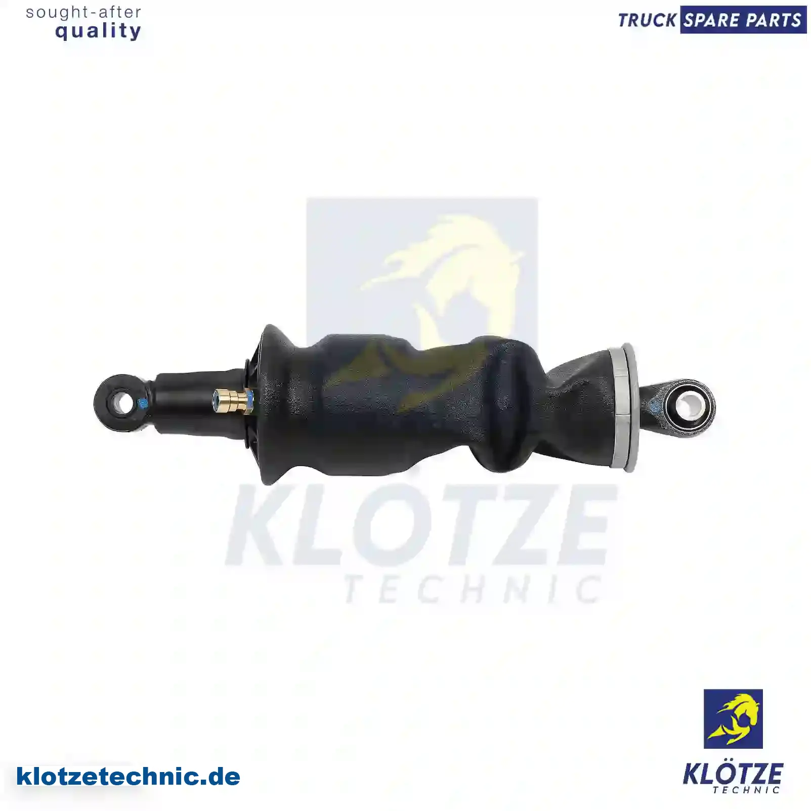 Cabin shock absorber, with air bellow, 7421821027, 21171976, 22040666, || Klötze Technic