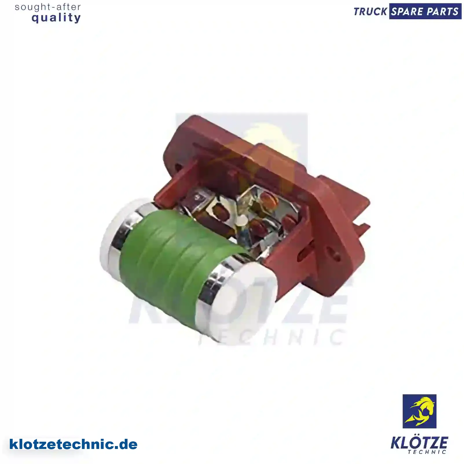 Resistor, fan, 1267J7, 1355607080, 1267J7 || Klötze Technic