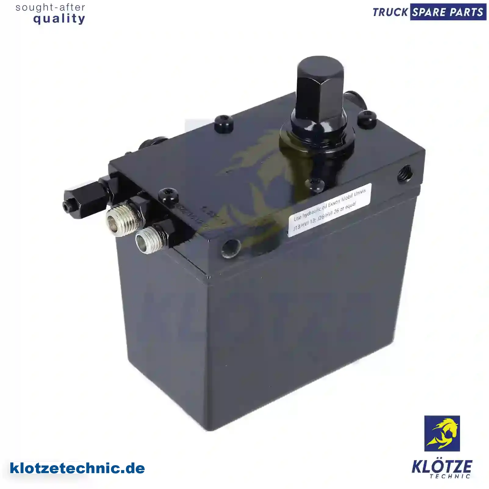 Cabin tilt pump, 1794907, 2204435, ZG60360-0008, 1794907, 2204435, 1497907 || Klötze Technic