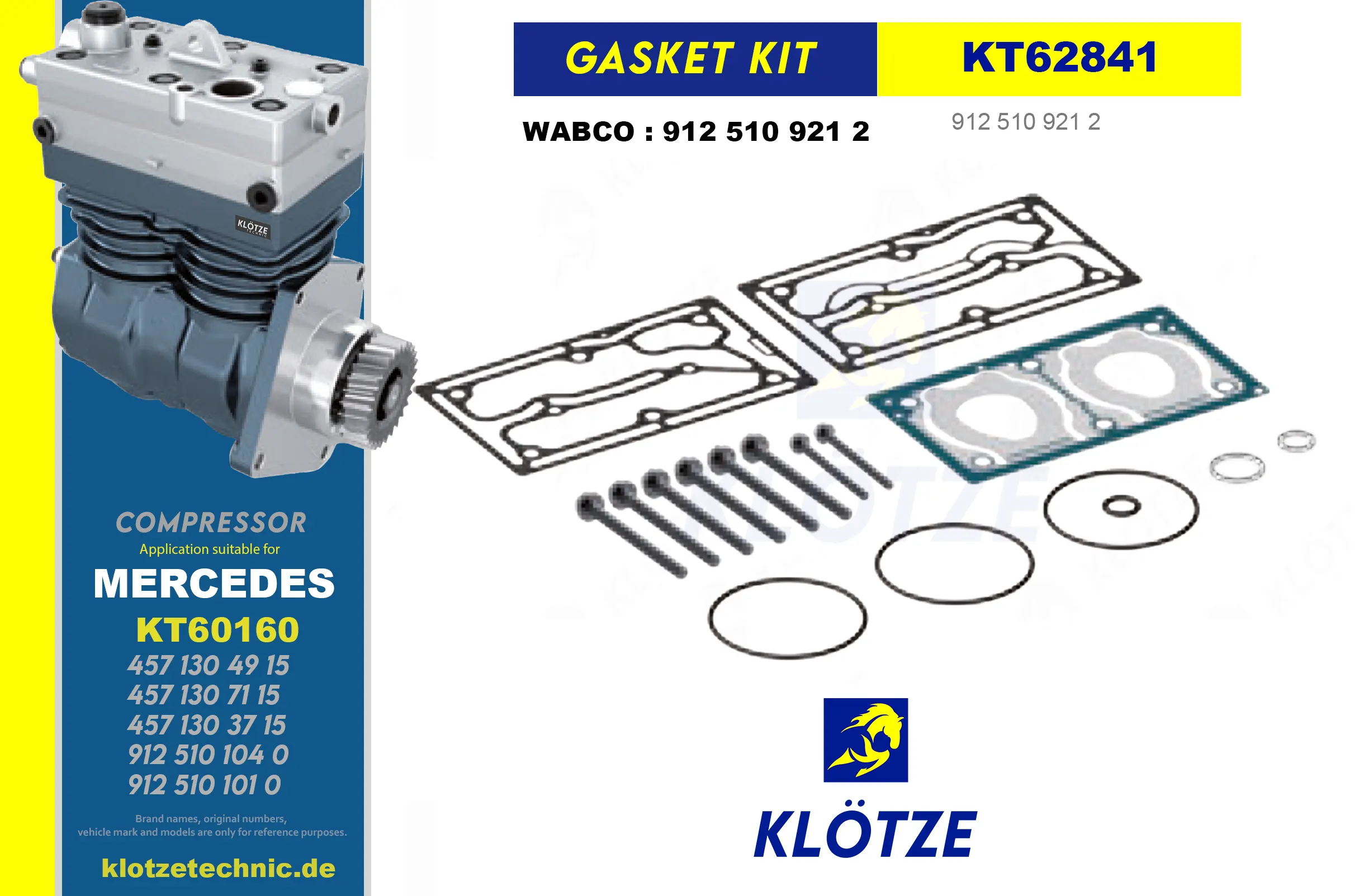 Compressor Gasket Kit,  || Klötze Technic