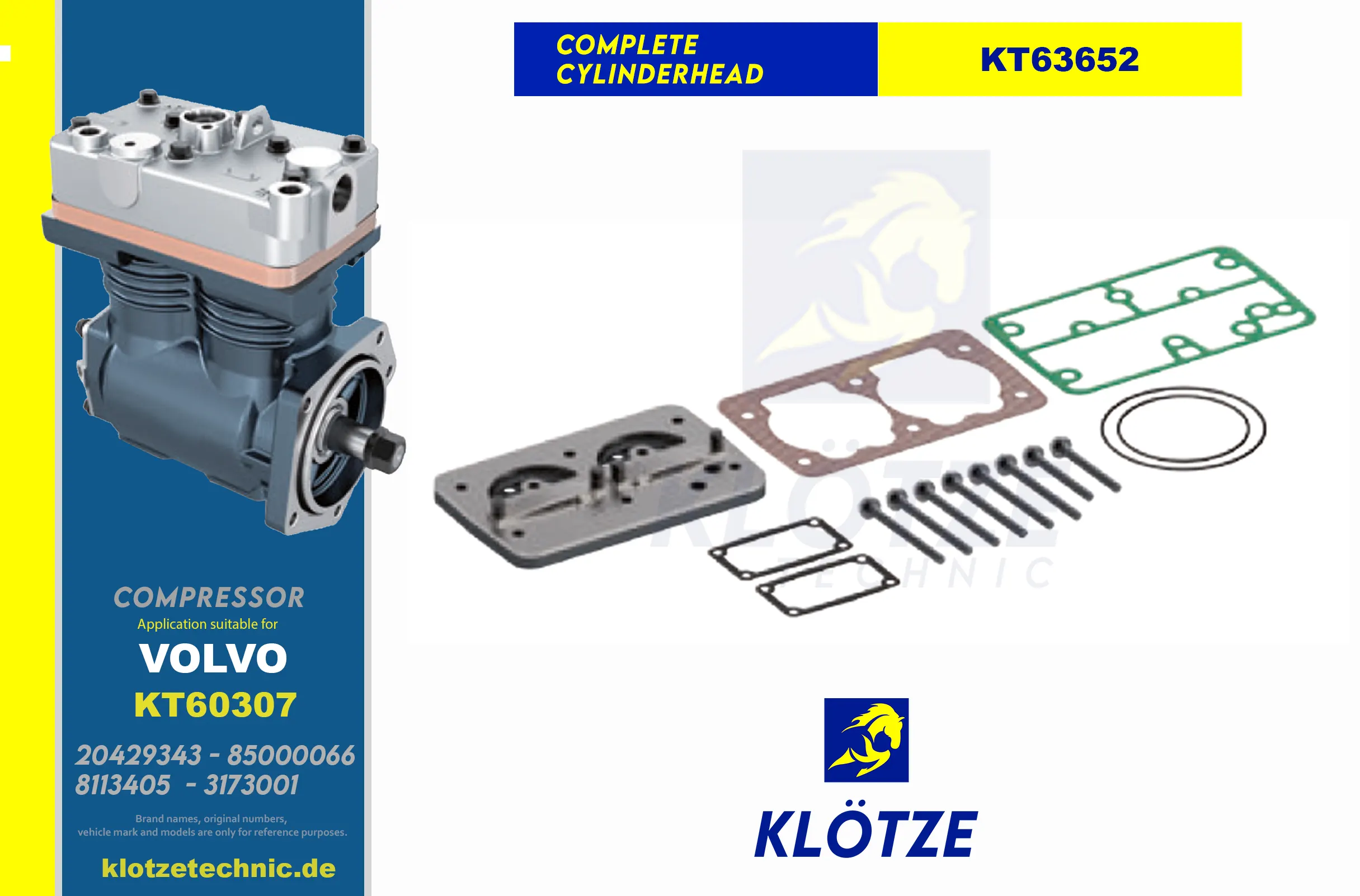 Compressor Full Repair Kit,  || Klötze Technic