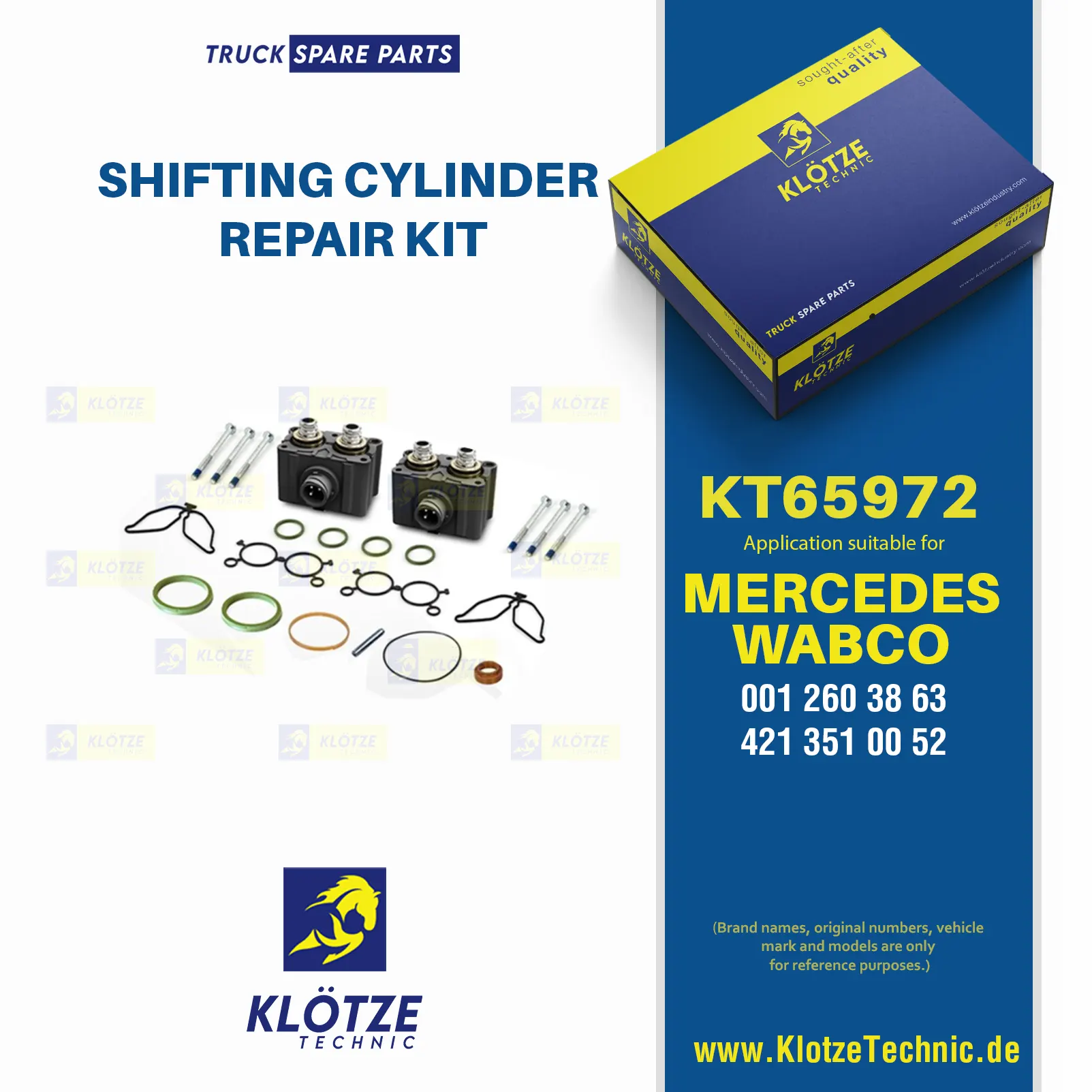 Shifting Cylinder Repair Kit,  || Klötze Technic