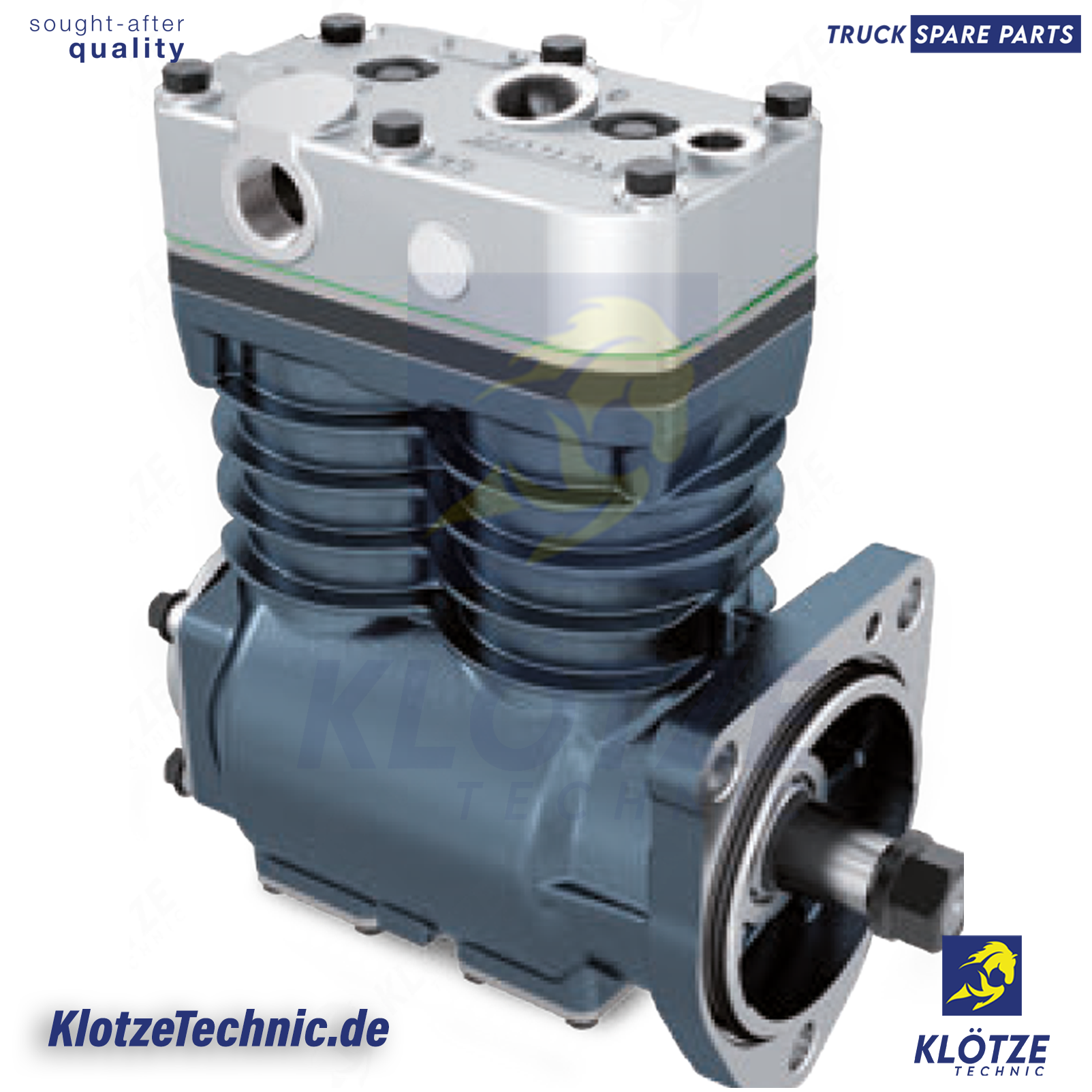 Twin Cylinder Compressor, 571183, 1303226, I97492000, I97492AT, I97492ES, I97492X00, I97492X50, LP4814 || Klötze Technic