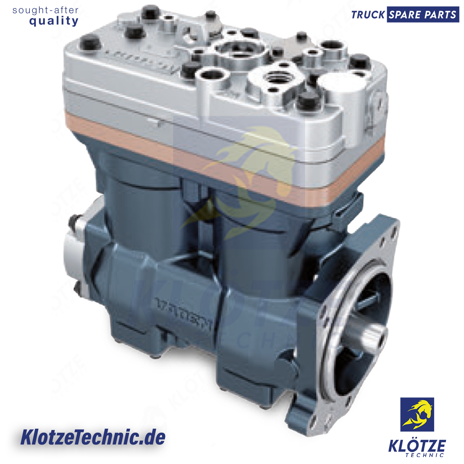 Twin Cylinder Compressor, 1745702, 2032484, 1537794, LK4930, K055985N00 || Klötze Technic