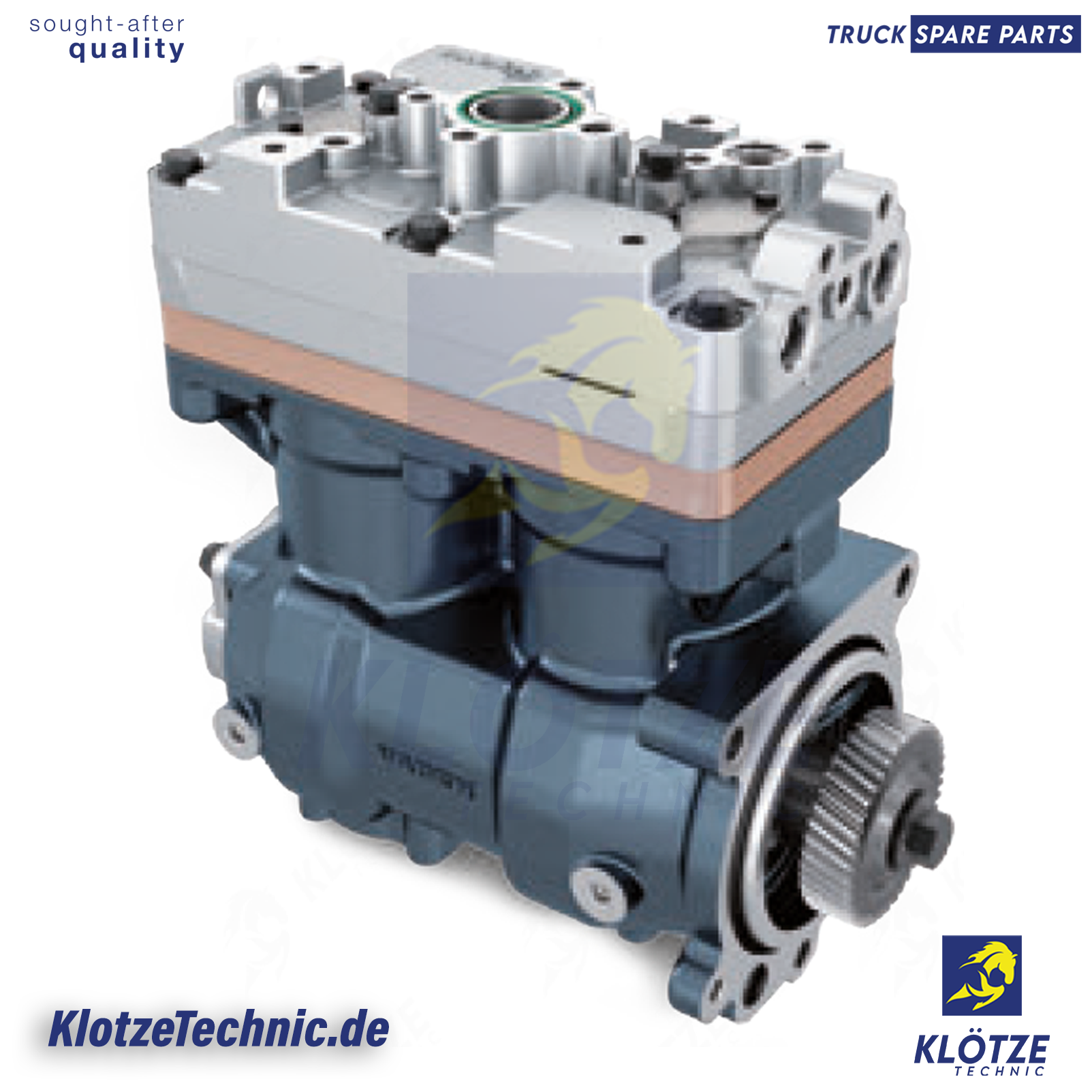 Twin Cylinder Compressor, 1880194, K009581000, K024410N00, K024410N05, K024410N55, K024410X00, K053643N00, K053643X00, LK4951 || Klötze Technic