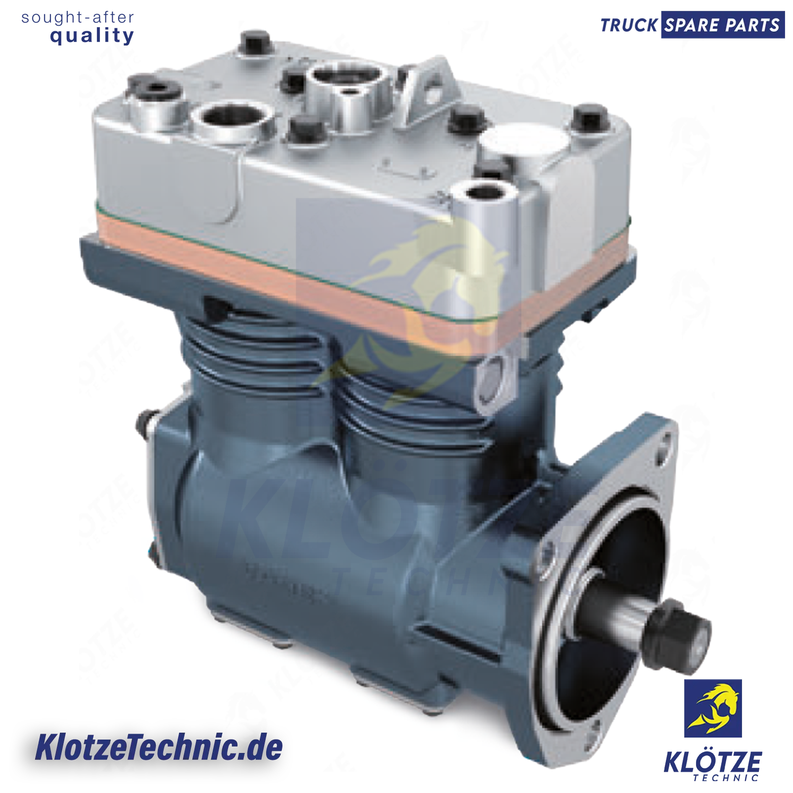 Twin Cylinder Compressor, 3037346, 8112543, II15992AT, II15992AT000, II15992ES, II30895, II30895X00, LP4934, II15992, II15992C57, 81125437, OE52096 || Klötze Technic