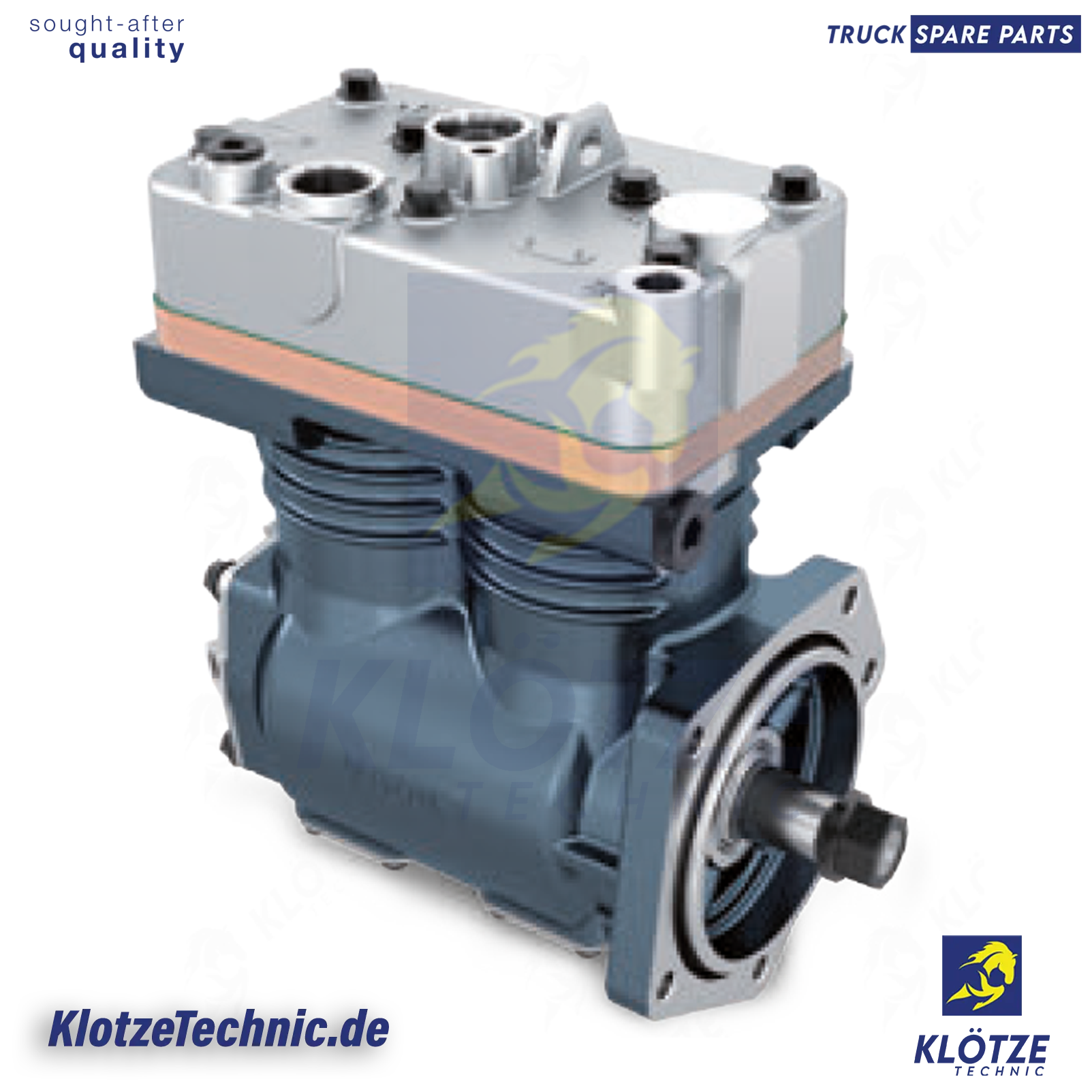 Twin Cylinder Compressor, 20442353, 85000065, 8112851, 8157550, K000237000, K000237X00, LP4960, II30899, II30899ATV, II30899V, K000237C57, K000237X57 || Klötze Technic