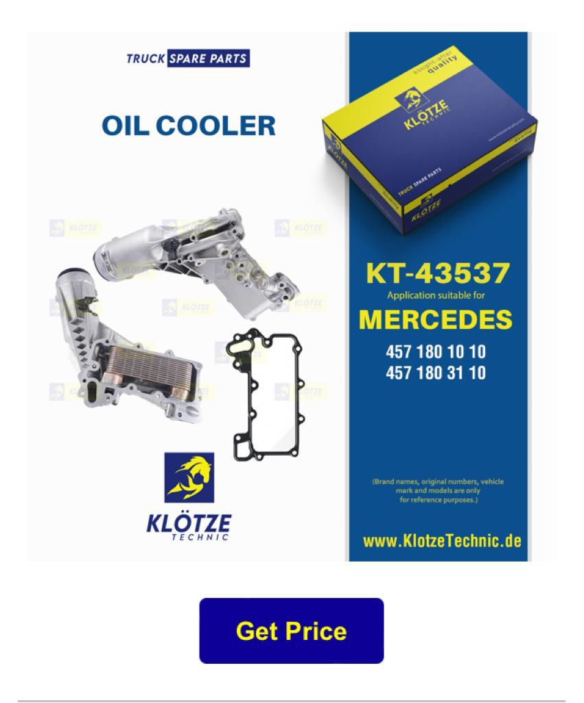 OIL COOLER, 457 180 10 10, 457 180 31 10, 4571801010, 4571803110 || Klötze Technic