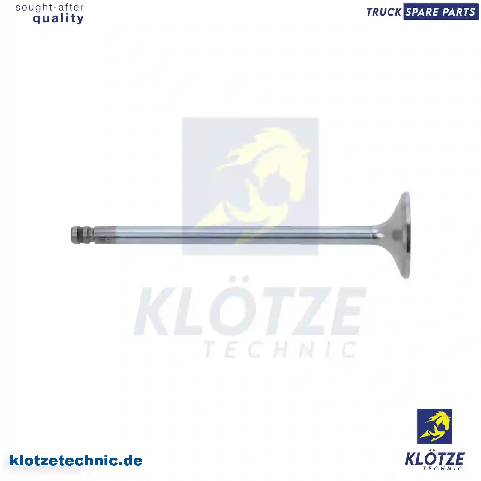 Exhaust Valve, 465549, 465582, 8192143, ZG01126-0008 || Klötze Technic Spare Part | Engine, Accelerator Pedal, Camshaft, Connecting Rod, Crankcase, Crankshaft, Cylinder Head, Engine Suspension Mountings, Exhaust Manifold, Exhaust Gas Recirculation, Filter Kits, Flywheel Housing, General Overhaul Kits, Engine, Intake Manifold, Oil Cleaner, Oil Cooler, Oil Filter, Oil Pump, Oil Sump, Piston & Liner, Sensor & Switch, Timing Case, Turbocharger, Cooling System, Belt Tensioner, Coolant Filter, Coolant Pipe, Corrosion Prevention Agent, Drive, Expansion Tank, Fan, Intercooler, Monitors & Gauges, Radiator, Thermostat, V-Belt / Timing belt, Water Pump, Fuel System, Electronical Injector Unit, Feed Pump, Fuel Filter, cpl., Fuel Gauge Sender,  Fuel Line, Fuel Pump, Fuel Tank, Injection Line Kit, Injection Pump, Exhaust System, Clutch & Pedal, Gearbox, Propeller Shaft, Axles, Brake System, Hubs & Wheels, Suspension, Leaf Spring, Universal Parts / Accessories, Steering, Electrical System, Cabin