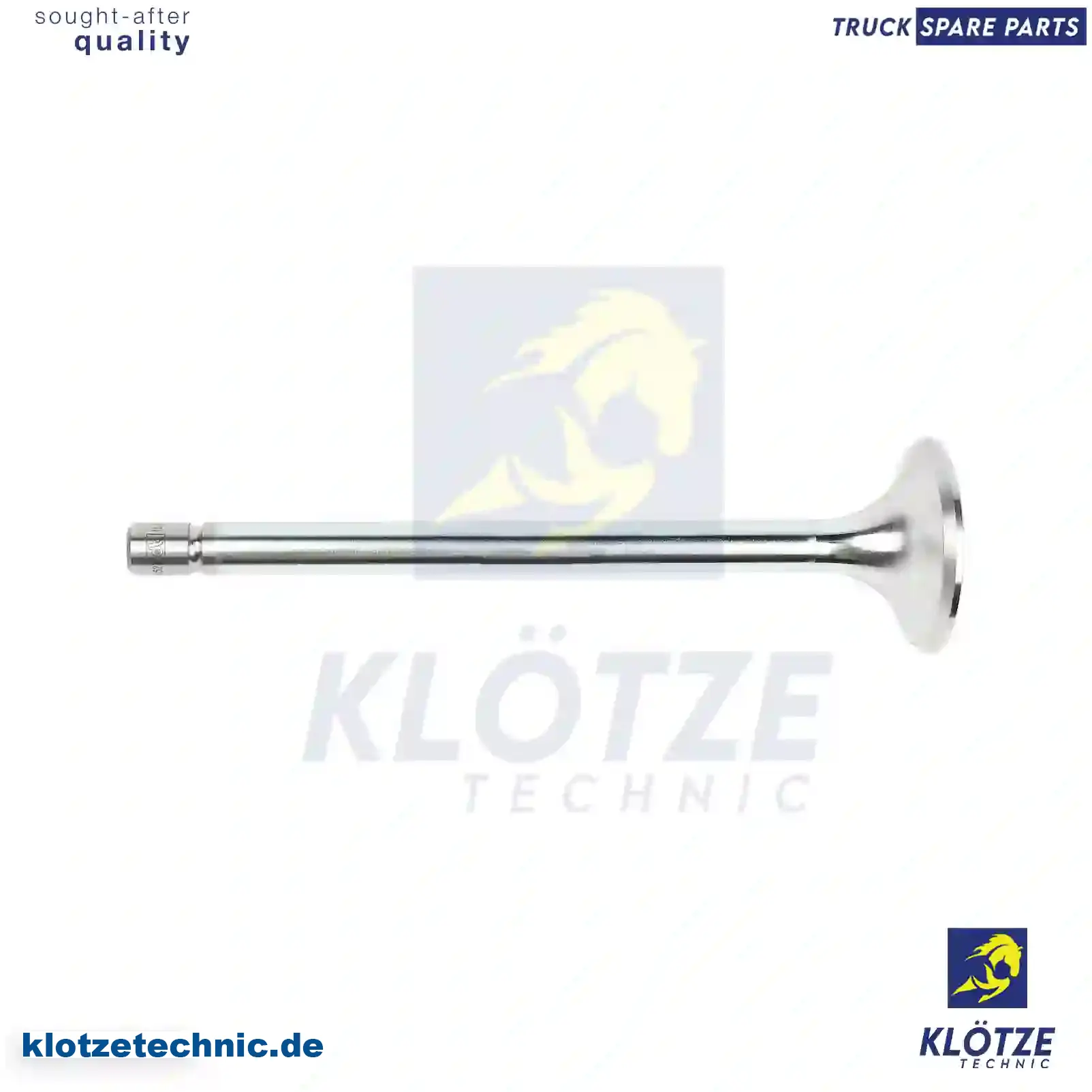 Exhaust Valve 467503, 467682, 467855, ,, 467503, 467682, 467855, , || Klötze Technic Spare Part | Engine, Accelerator Pedal, Camshaft, Connecting Rod, Crankcase, Crankshaft, Cylinder Head, Engine Suspension Mountings, Exhaust Manifold, Exhaust Gas Recirculation, Filter Kits, Flywheel Housing, General Overhaul Kits, Engine, Intake Manifold, Oil Cleaner, Oil Cooler, Oil Filter, Oil Pump, Oil Sump, Piston & Liner, Sensor & Switch, Timing Case, Turbocharger, Cooling System, Belt Tensioner, Coolant Filter, Coolant Pipe, Corrosion Prevention Agent, Drive, Expansion Tank, Fan, Intercooler, Monitors & Gauges, Radiator, Thermostat, V-Belt / Timing belt, Water Pump, Fuel System, Electronical Injector Unit, Feed Pump, Fuel Filter, cpl., Fuel Gauge Sender,  Fuel Line, Fuel Pump, Fuel Tank, Injection Line Kit, Injection Pump, Exhaust System, Clutch & Pedal, Gearbox, Propeller Shaft, Axles, Brake System, Hubs & Wheels, Suspension, Leaf Spring, Universal Parts / Accessories, Steering, Electrical System, Cabin