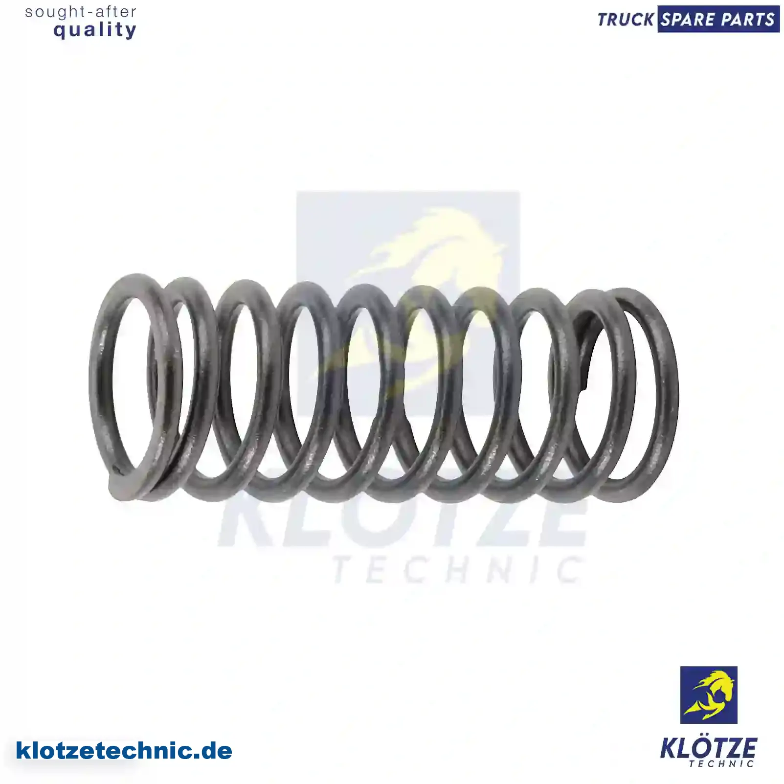 Valve Spring 466383, ZG40317-0008, 466383, ZG40317-0008 || Klötze Technic Spare Part | Engine, Accelerator Pedal, Camshaft, Connecting Rod, Crankcase, Crankshaft, Cylinder Head, Engine Suspension Mountings, Exhaust Manifold, Exhaust Gas Recirculation, Filter Kits, Flywheel Housing, General Overhaul Kits, Engine, Intake Manifold, Oil Cleaner, Oil Cooler, Oil Filter, Oil Pump, Oil Sump, Piston & Liner, Sensor & Switch, Timing Case, Turbocharger, Cooling System, Belt Tensioner, Coolant Filter, Coolant Pipe, Corrosion Prevention Agent, Drive, Expansion Tank, Fan, Intercooler, Monitors & Gauges, Radiator, Thermostat, V-Belt / Timing belt, Water Pump, Fuel System, Electronical Injector Unit, Feed Pump, Fuel Filter, cpl., Fuel Gauge Sender,  Fuel Line, Fuel Pump, Fuel Tank, Injection Line Kit, Injection Pump, Exhaust System, Clutch & Pedal, Gearbox, Propeller Shaft, Axles, Brake System, Hubs & Wheels, Suspension, Leaf Spring, Universal Parts / Accessories, Steering, Electrical System, Cabin