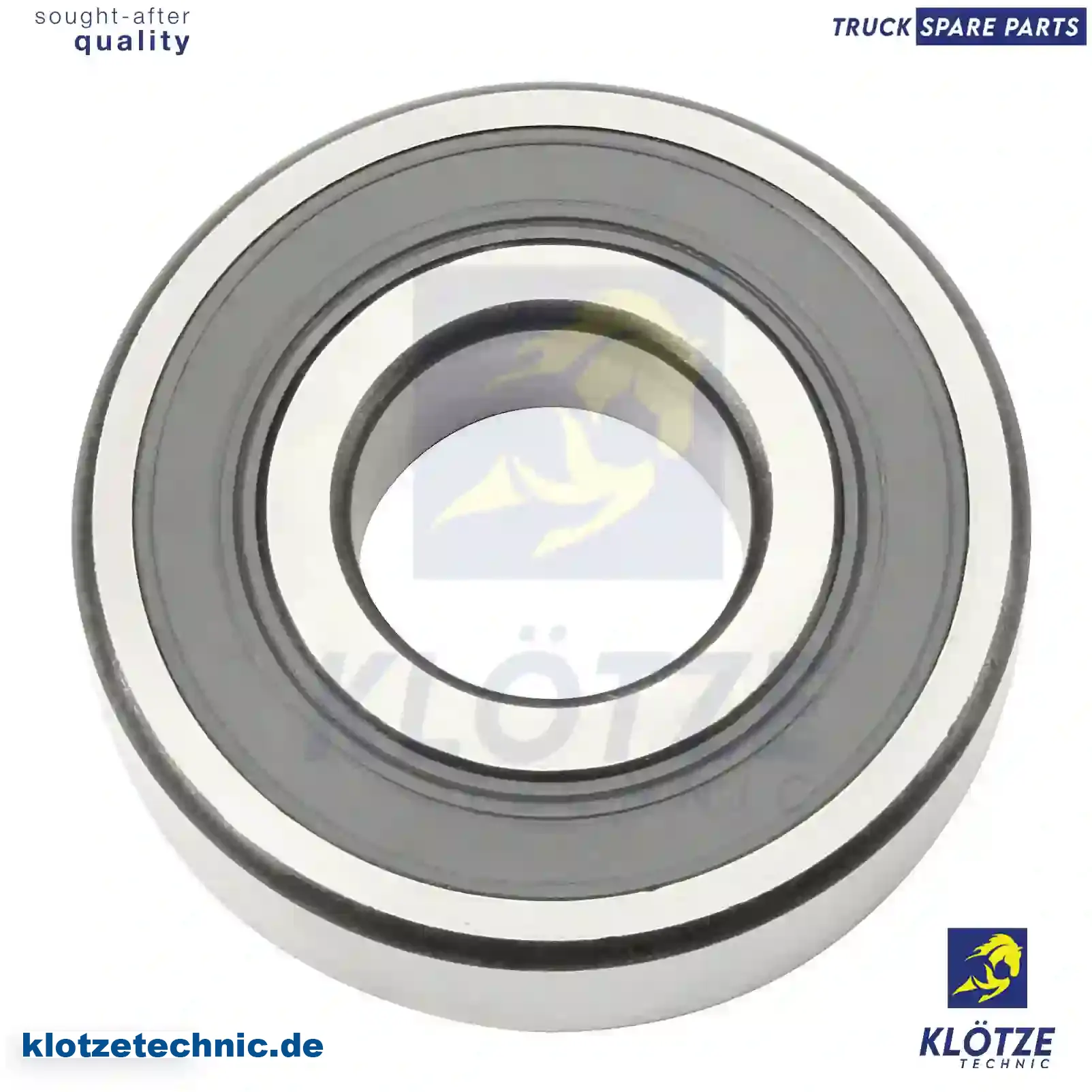 Ball Bearing 7401652986, 7420512915, 1652986, 20512915, 8178864, ZG40194-0008, 7401652986, 7420512915, 1652986, 20512915, 8178864, ZG40194-0008 || Klötze Technic Spare Part | Engine, Accelerator Pedal, Camshaft, Connecting Rod, Crankcase, Crankshaft, Cylinder Head, Engine Suspension Mountings, Exhaust Manifold, Exhaust Gas Recirculation, Filter Kits, Flywheel Housing, General Overhaul Kits, Engine, Intake Manifold, Oil Cleaner, Oil Cooler, Oil Filter, Oil Pump, Oil Sump, Piston & Liner, Sensor & Switch, Timing Case, Turbocharger, Cooling System, Belt Tensioner, Coolant Filter, Coolant Pipe, Corrosion Prevention Agent, Drive, Expansion Tank, Fan, Intercooler, Monitors & Gauges, Radiator, Thermostat, V-Belt / Timing belt, Water Pump, Fuel System, Electronical Injector Unit, Feed Pump, Fuel Filter, cpl., Fuel Gauge Sender,  Fuel Line, Fuel Pump, Fuel Tank, Injection Line Kit, Injection Pump, Exhaust System, Clutch & Pedal, Gearbox, Propeller Shaft, Axles, Brake System, Hubs & Wheels, Suspension, Leaf Spring, Universal Parts / Accessories, Steering, Electrical System, Cabin