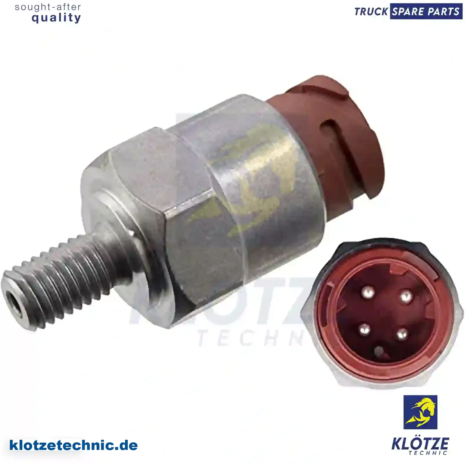 Pressure Switch 81274210204, 81274210204 || Klötze Technic Spare Part | Engine, Accelerator Pedal, Camshaft, Connecting Rod, Crankcase, Crankshaft, Cylinder Head, Engine Suspension Mountings, Exhaust Manifold, Exhaust Gas Recirculation, Filter Kits, Flywheel Housing, General Overhaul Kits, Engine, Intake Manifold, Oil Cleaner, Oil Cooler, Oil Filter, Oil Pump, Oil Sump, Piston & Liner, Sensor & Switch, Timing Case, Turbocharger, Cooling System, Belt Tensioner, Coolant Filter, Coolant Pipe, Corrosion Prevention Agent, Drive, Expansion Tank, Fan, Intercooler, Monitors & Gauges, Radiator, Thermostat, V-Belt / Timing belt, Water Pump, Fuel System, Electronical Injector Unit, Feed Pump, Fuel Filter, cpl., Fuel Gauge Sender,  Fuel Line, Fuel Pump, Fuel Tank, Injection Line Kit, Injection Pump, Exhaust System, Clutch & Pedal, Gearbox, Propeller Shaft, Axles, Brake System, Hubs & Wheels, Suspension, Leaf Spring, Universal Parts / Accessories, Steering, Electrical System, Cabin