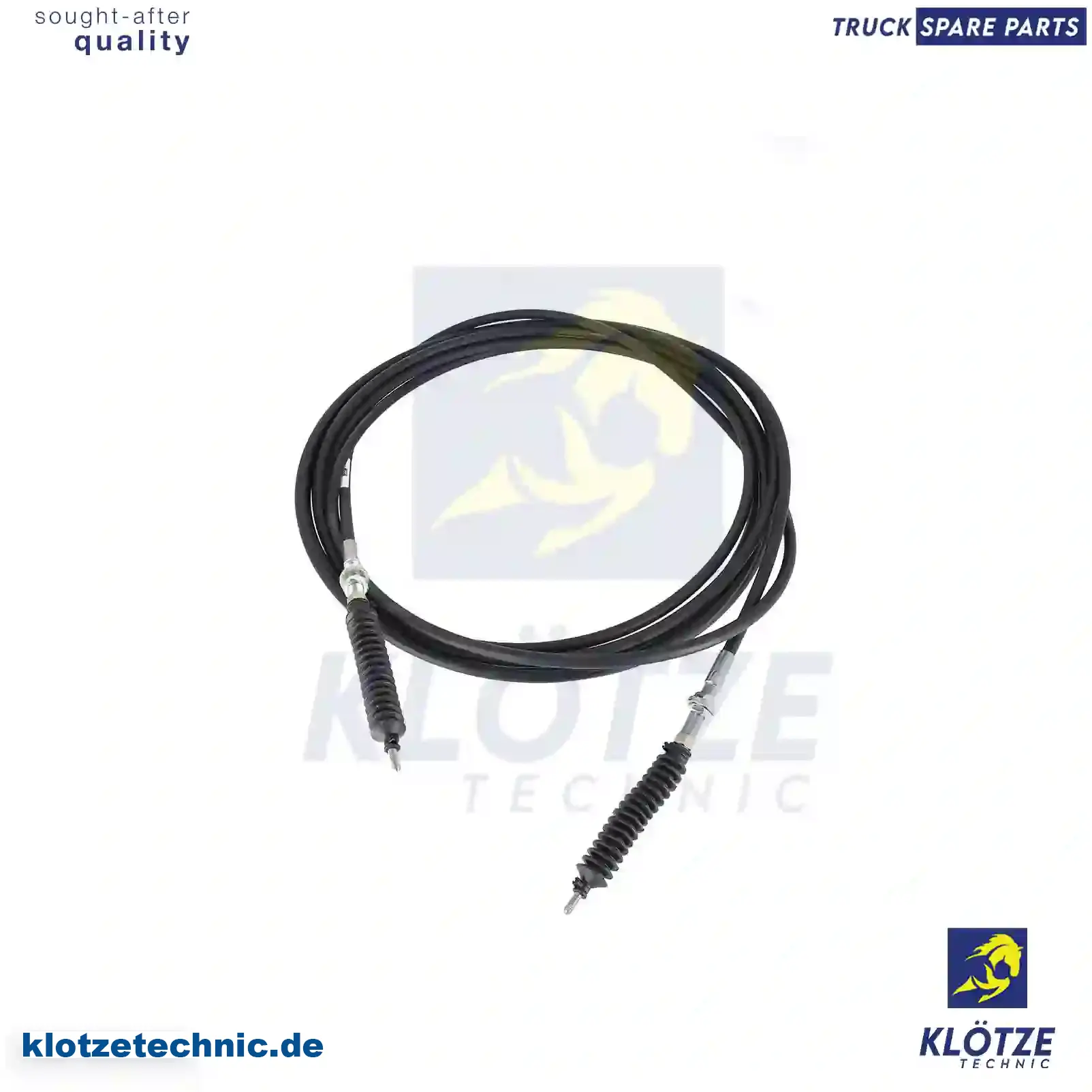 Throttle Cable 81955016418, 81955016418 || Klötze Technic Spare Part | Engine, Accelerator Pedal, Camshaft, Connecting Rod, Crankcase, Crankshaft, Cylinder Head, Engine Suspension Mountings, Exhaust Manifold, Exhaust Gas Recirculation, Filter Kits, Flywheel Housing, General Overhaul Kits, Engine, Intake Manifold, Oil Cleaner, Oil Cooler, Oil Filter, Oil Pump, Oil Sump, Piston & Liner, Sensor & Switch, Timing Case, Turbocharger, Cooling System, Belt Tensioner, Coolant Filter, Coolant Pipe, Corrosion Prevention Agent, Drive, Expansion Tank, Fan, Intercooler, Monitors & Gauges, Radiator, Thermostat, V-Belt / Timing belt, Water Pump, Fuel System, Electronical Injector Unit, Feed Pump, Fuel Filter, cpl., Fuel Gauge Sender,  Fuel Line, Fuel Pump, Fuel Tank, Injection Line Kit, Injection Pump, Exhaust System, Clutch & Pedal, Gearbox, Propeller Shaft, Axles, Brake System, Hubs & Wheels, Suspension, Leaf Spring, Universal Parts / Accessories, Steering, Electrical System, Cabin