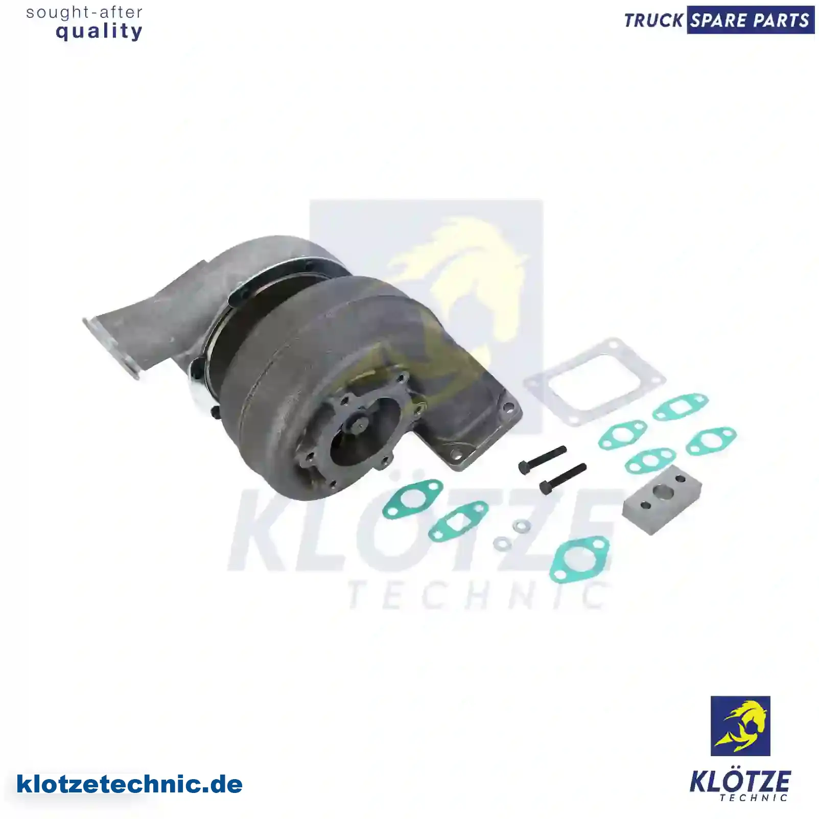 Turbocharger, With Gasket Kit 51091007257, 51091007258, 51091007259, 51091007283, 51091009257, 51091009258, 51091009259, 51091009283, 51091007257, 51091007258, 51091007259, 51091007283, 51091009257, 51091009258, 51091009259, 51091009283 || Klötze Technic Spare Part | Engine, Accelerator Pedal, Camshaft, Connecting Rod, Crankcase, Crankshaft, Cylinder Head, Engine Suspension Mountings, Exhaust Manifold, Exhaust Gas Recirculation, Filter Kits, Flywheel Housing, General Overhaul Kits, Engine, Intake Manifold, Oil Cleaner, Oil Cooler, Oil Filter, Oil Pump, Oil Sump, Piston & Liner, Sensor & Switch, Timing Case, Turbocharger, Cooling System, Belt Tensioner, Coolant Filter, Coolant Pipe, Corrosion Prevention Agent, Drive, Expansion Tank, Fan, Intercooler, Monitors & Gauges, Radiator, Thermostat, V-Belt / Timing belt, Water Pump, Fuel System, Electronical Injector Unit, Feed Pump, Fuel Filter, cpl., Fuel Gauge Sender,  Fuel Line, Fuel Pump, Fuel Tank, Injection Line Kit, Injection Pump, Exhaust System, Clutch & Pedal, Gearbox, Propeller Shaft, Axles, Brake System, Hubs & Wheels, Suspension, Leaf Spring, Universal Parts / Accessories, Steering, Electrical System, Cabin